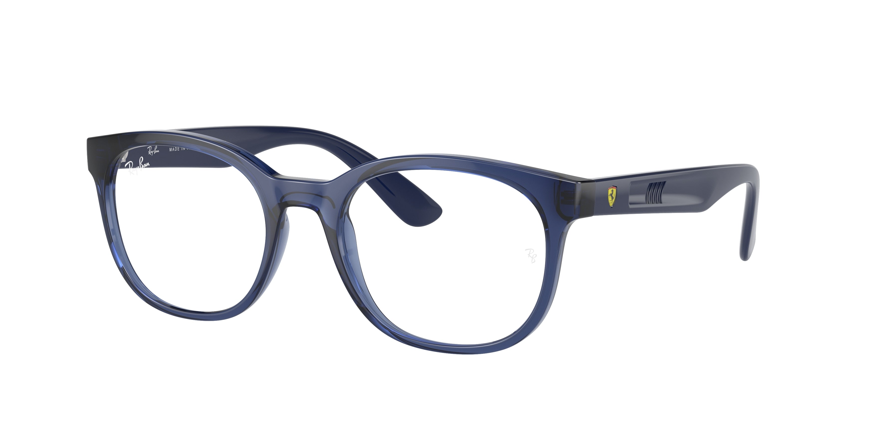 Ray-Ban Optical RX7231M Rectangle Eyeglasses  F693-Transparent Blue 52-145-19 - Color Map Blue