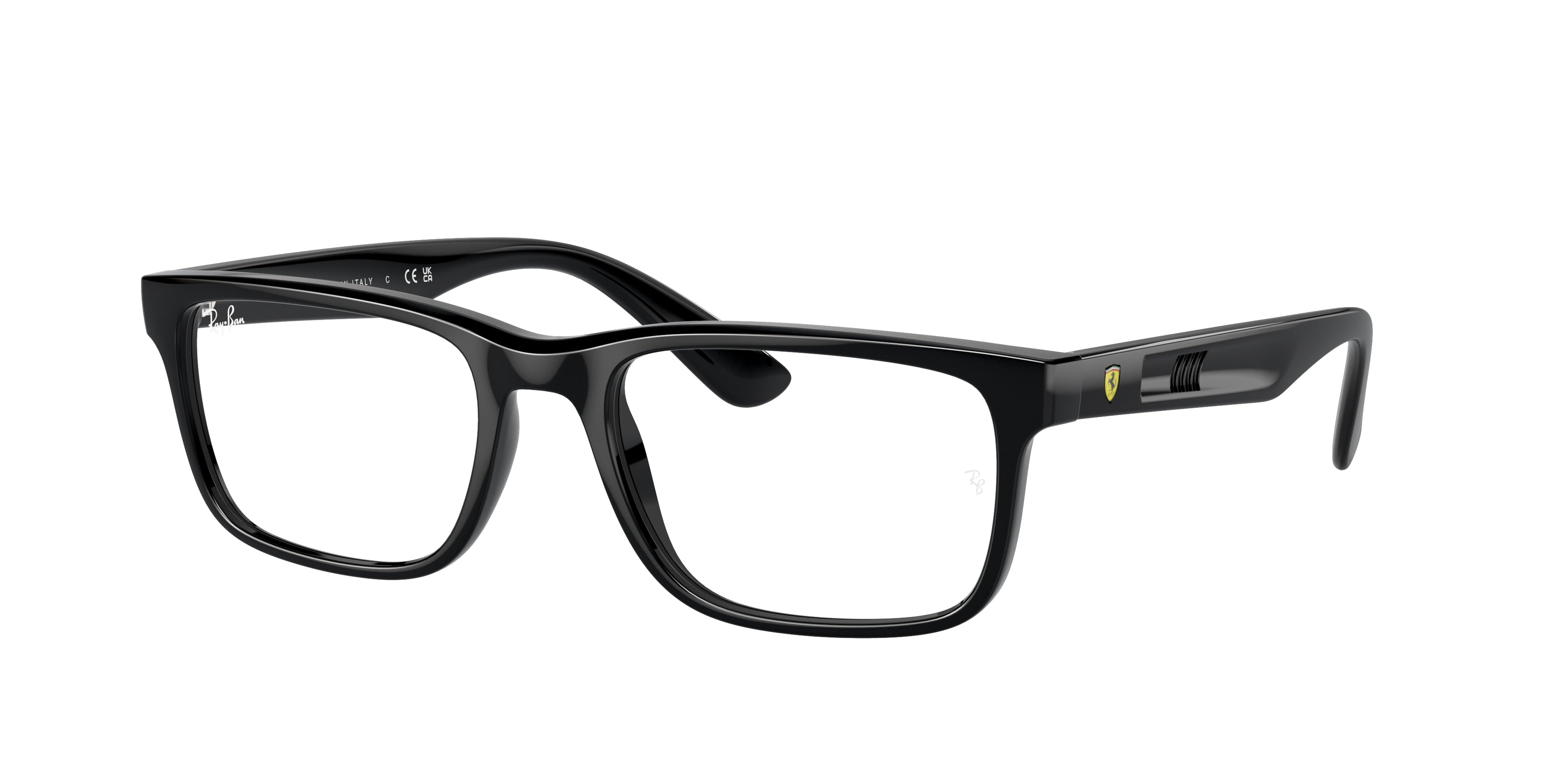Ray-Ban Optical RX7232M Rectangle Eyeglasses  F683-Black 53-145-19 - Color Map Black