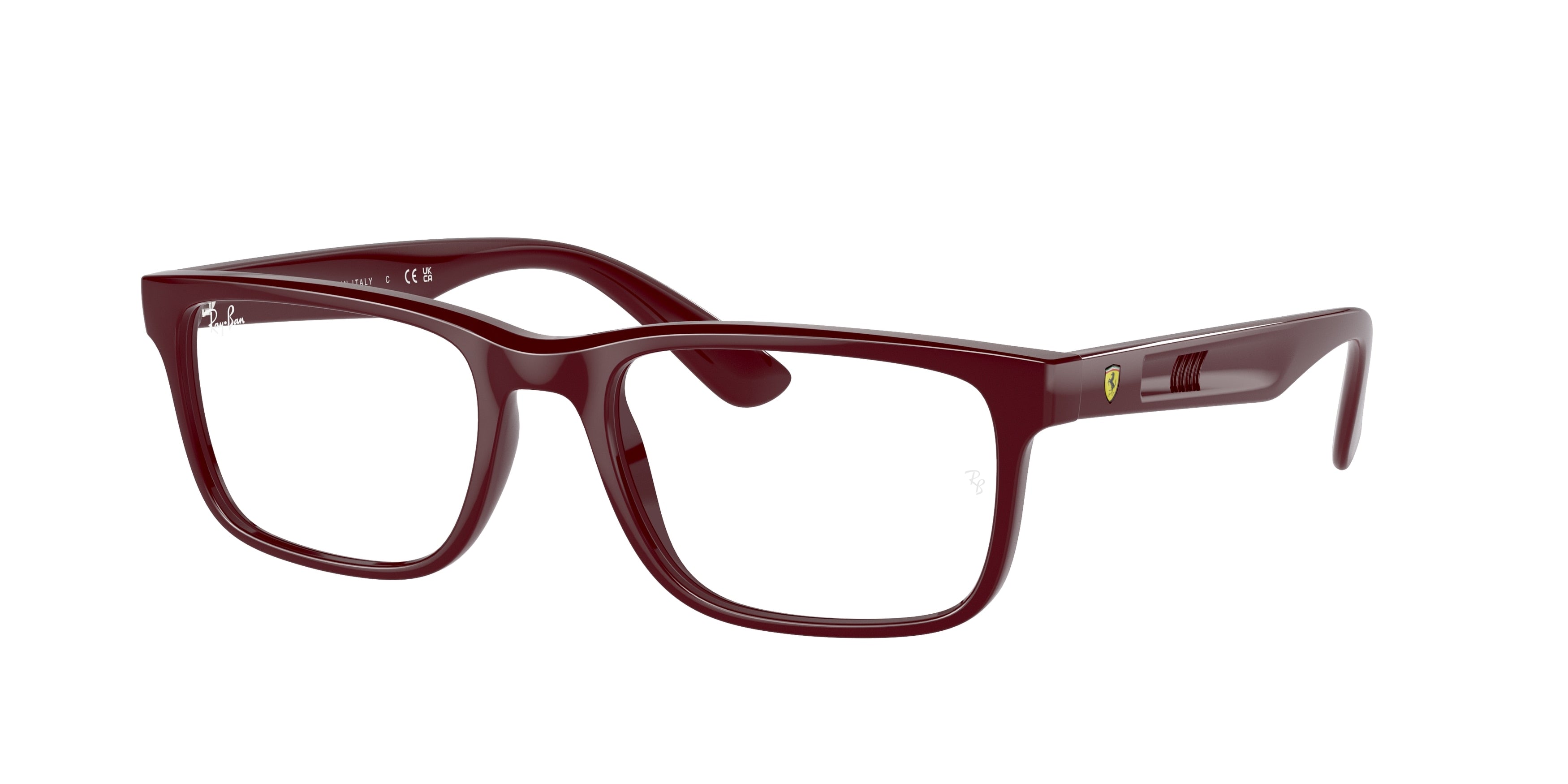 Ray-Ban Optical RX7232M Rectangle Eyeglasses  F685-Dark Red 53-145-19 - Color Map Red