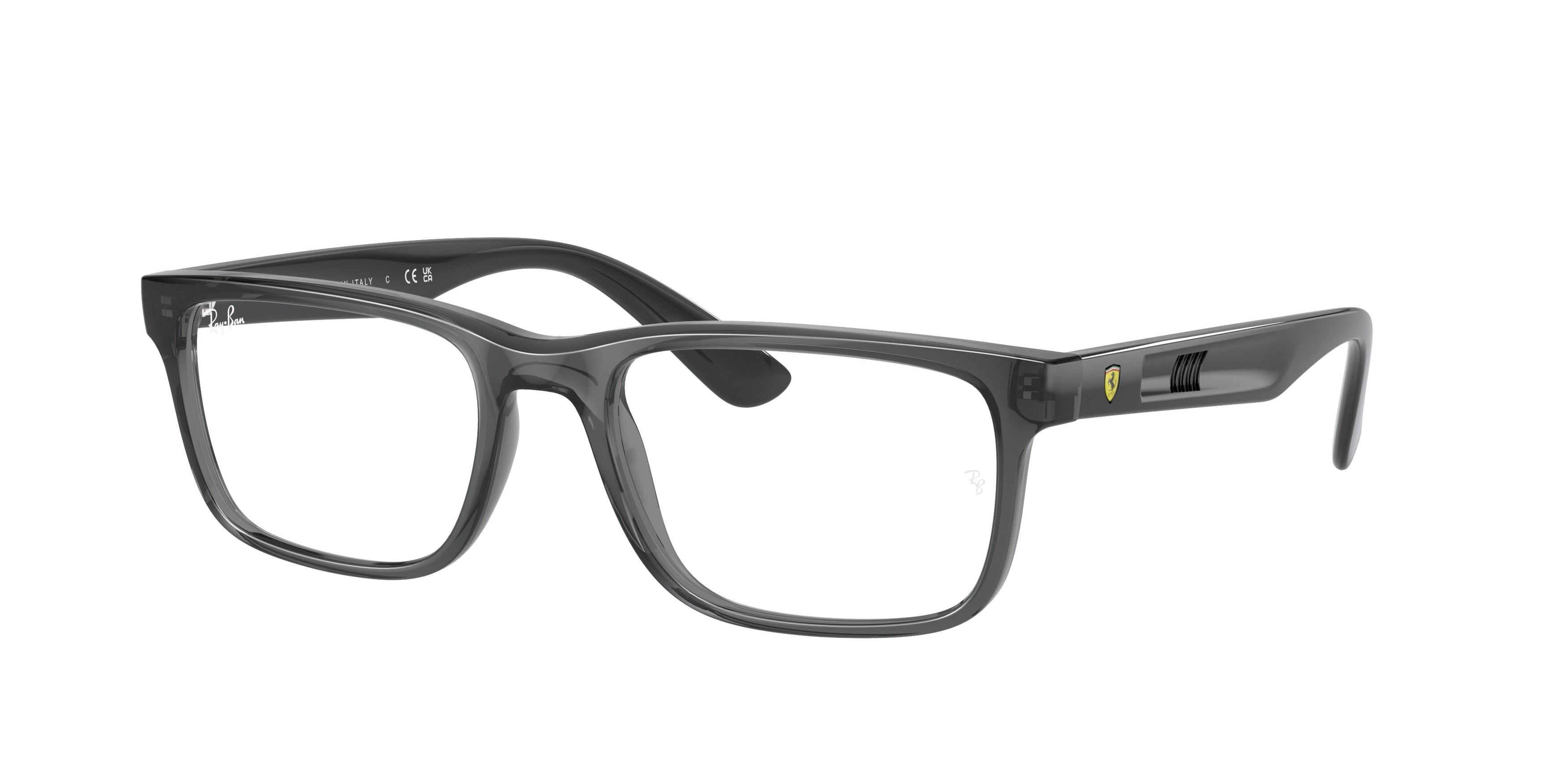 Ray-Ban Optical RX7232M Rectangle Eyeglasses  F691-Transparent Grey 53-145-19 - Color Map Grey