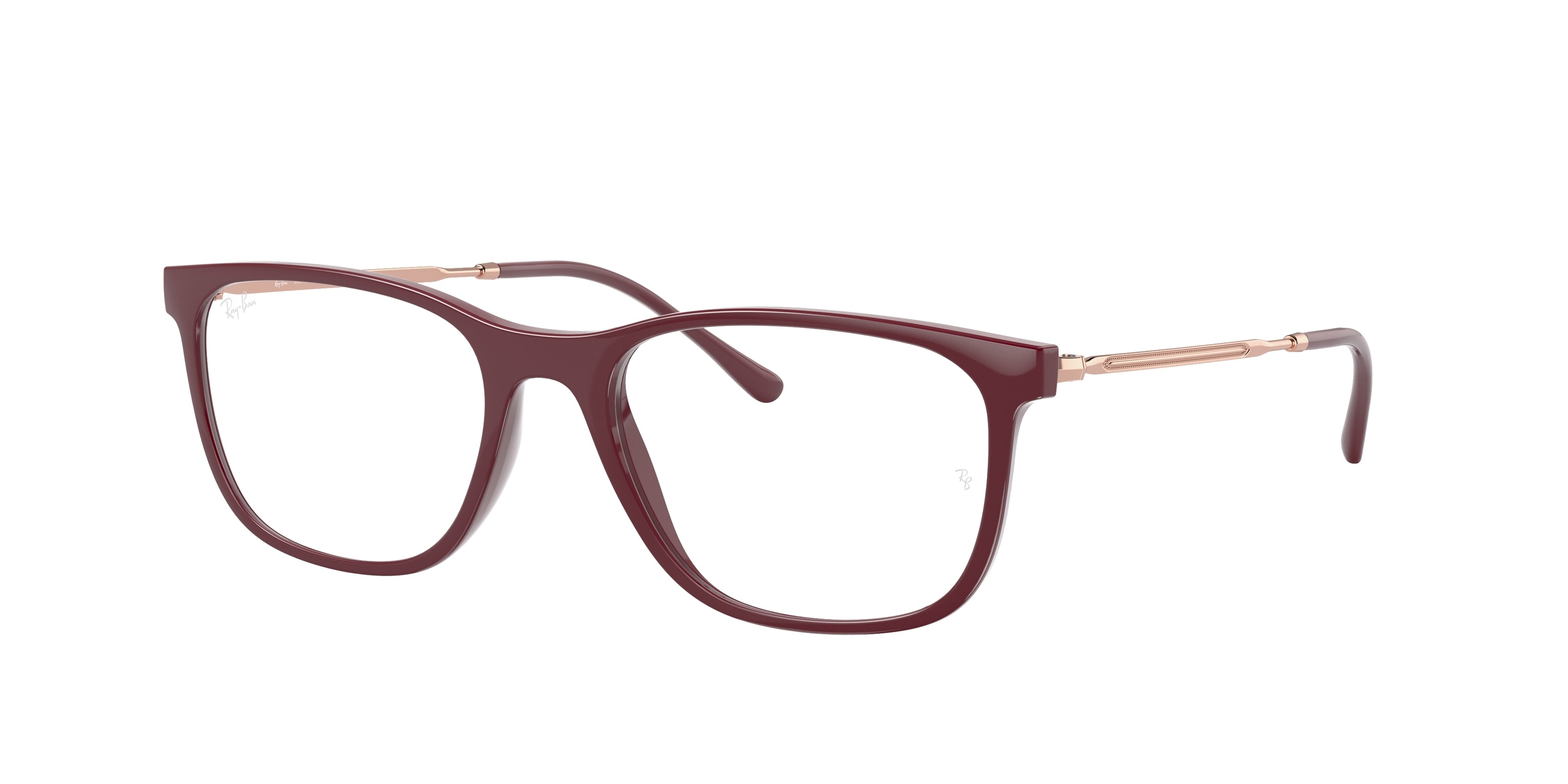 Ray-Ban Optical RX7244 Pillow Eyeglasses  8099-Red Cherry 53-140-18 - Color Map Red