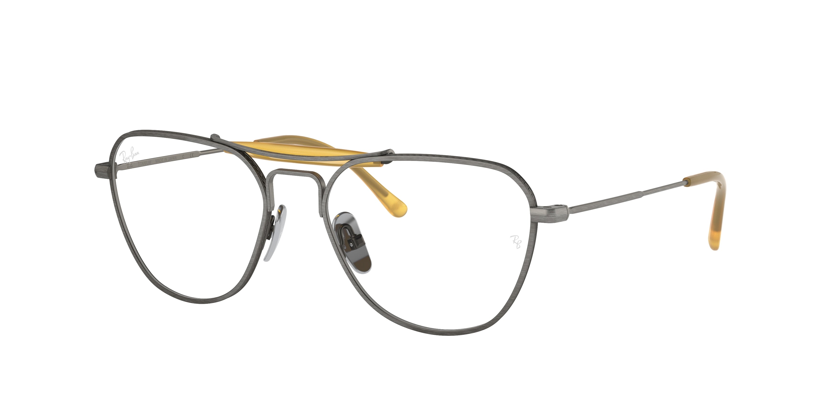 Ray-Ban Optical RX8064V Irregular Eyeglasses  1223-Grey 53-140-17 - Color Map Grey