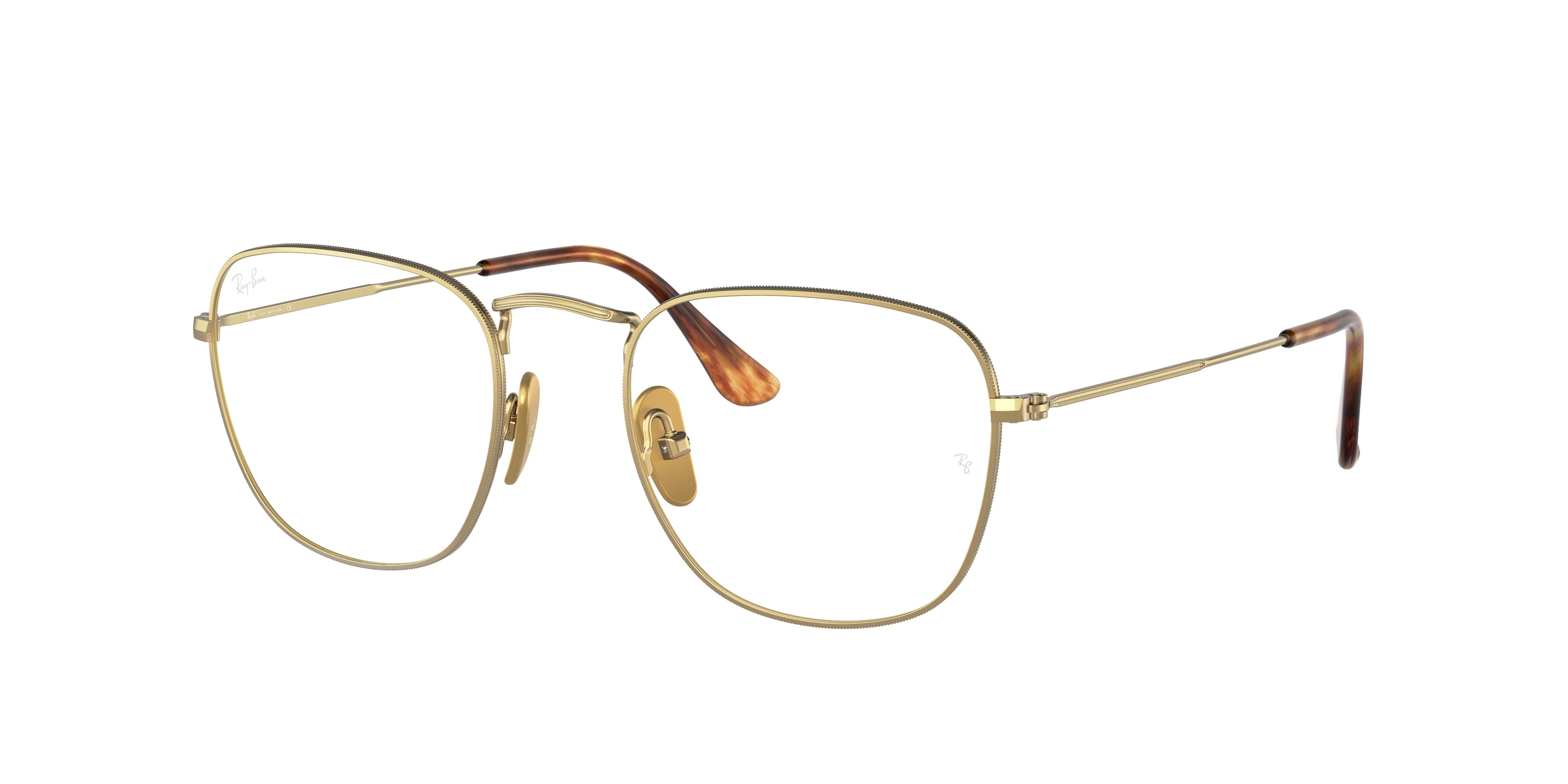 Ray-Ban Optical FRANK RX8157V Square Eyeglasses  1226-Gold 48-140-20 - Color Map Gold
