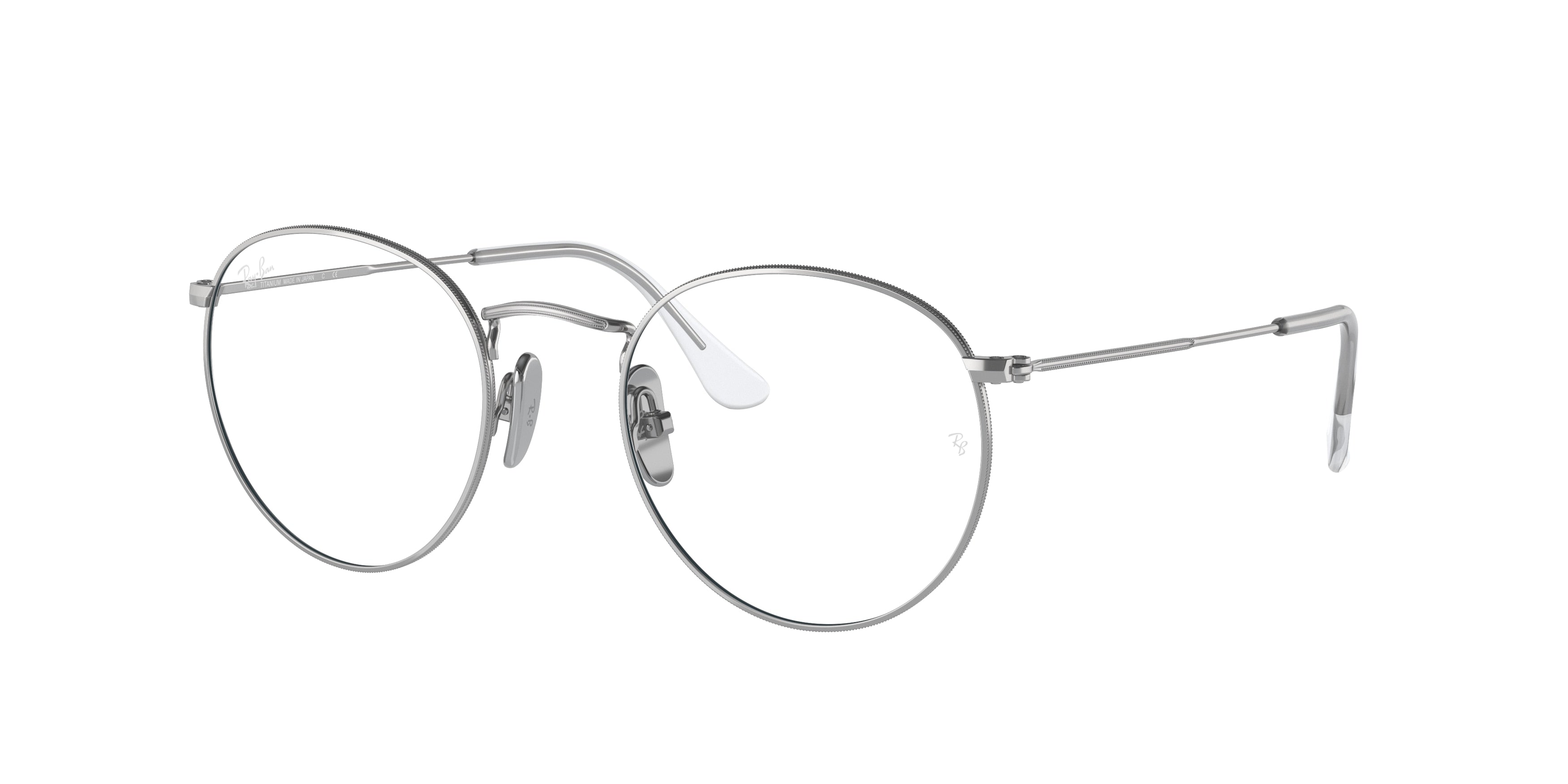 Ray-Ban Optical ROUND RX8247V Square Eyeglasses  1224-Silver 50-145-21 - Color Map Silver