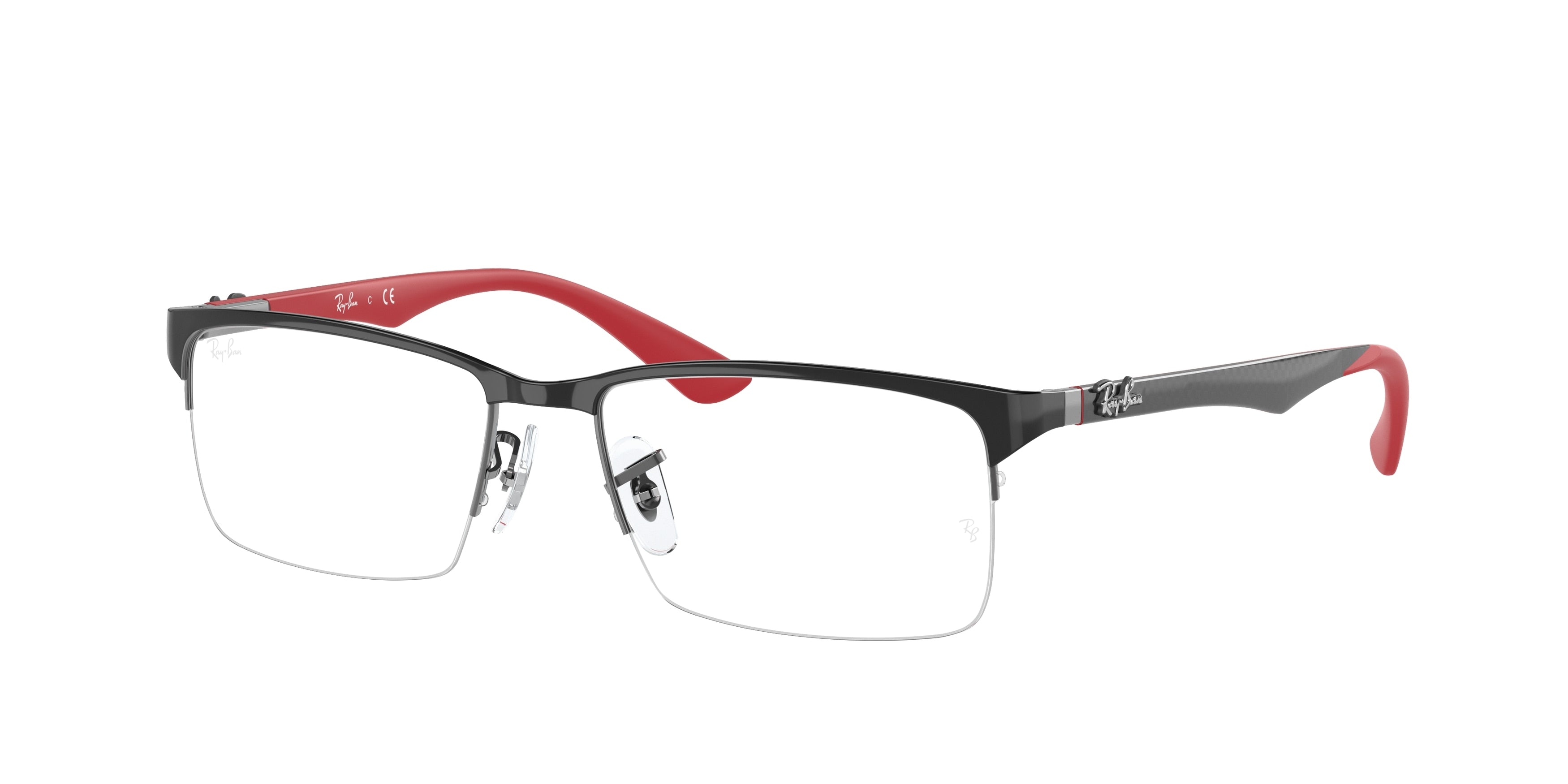 Ray-Ban Optical RX8411 Rectangle Eyeglasses  2509-Black 54-140-17 - Color Map Black