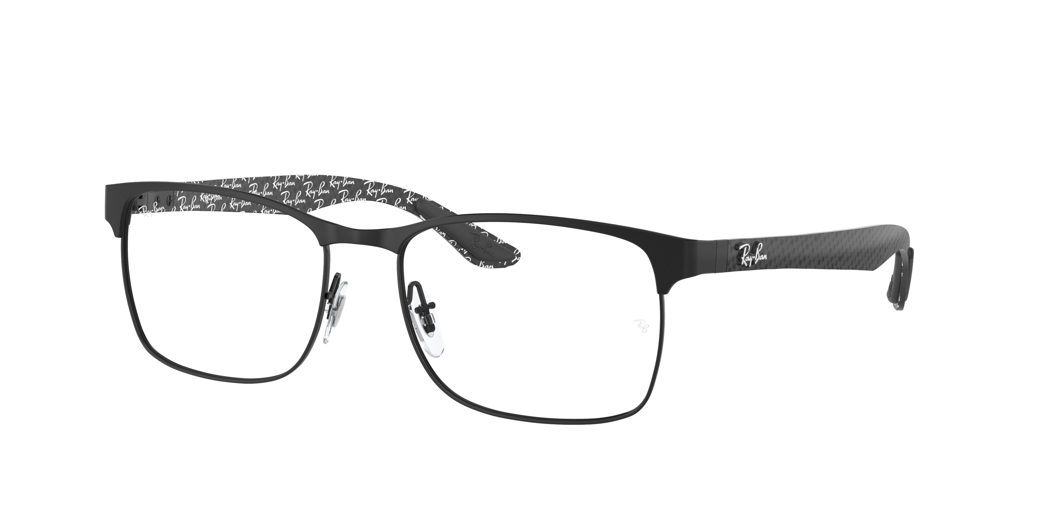 Ray-Ban Optical RX8416 Square Eyeglasses  2503-Black 55-145-17 - Color Map Black