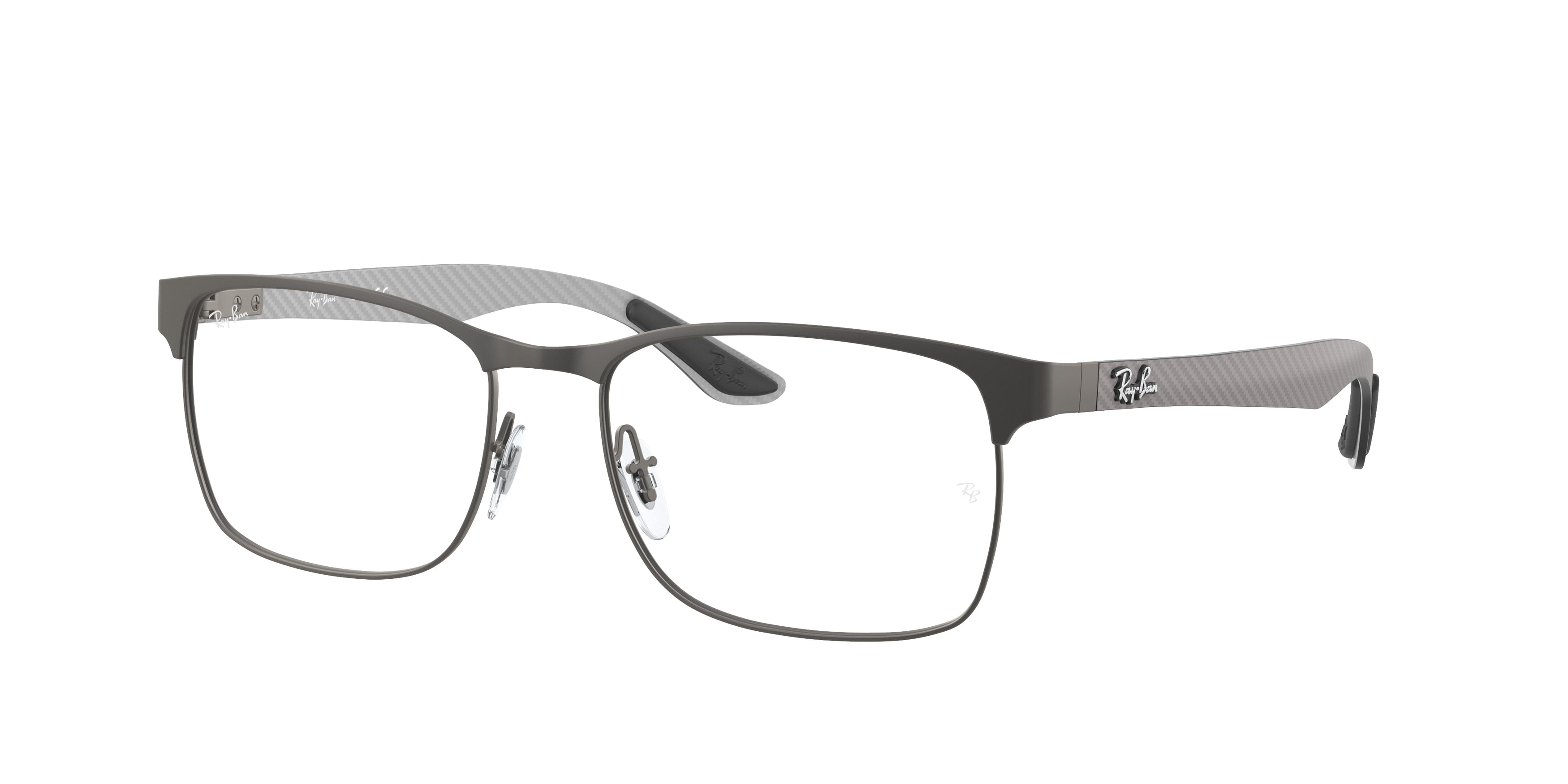 Ray-Ban Optical RX8416 Square Eyeglasses  2620-Gunmetal 55-145-17 - Color Map Grey