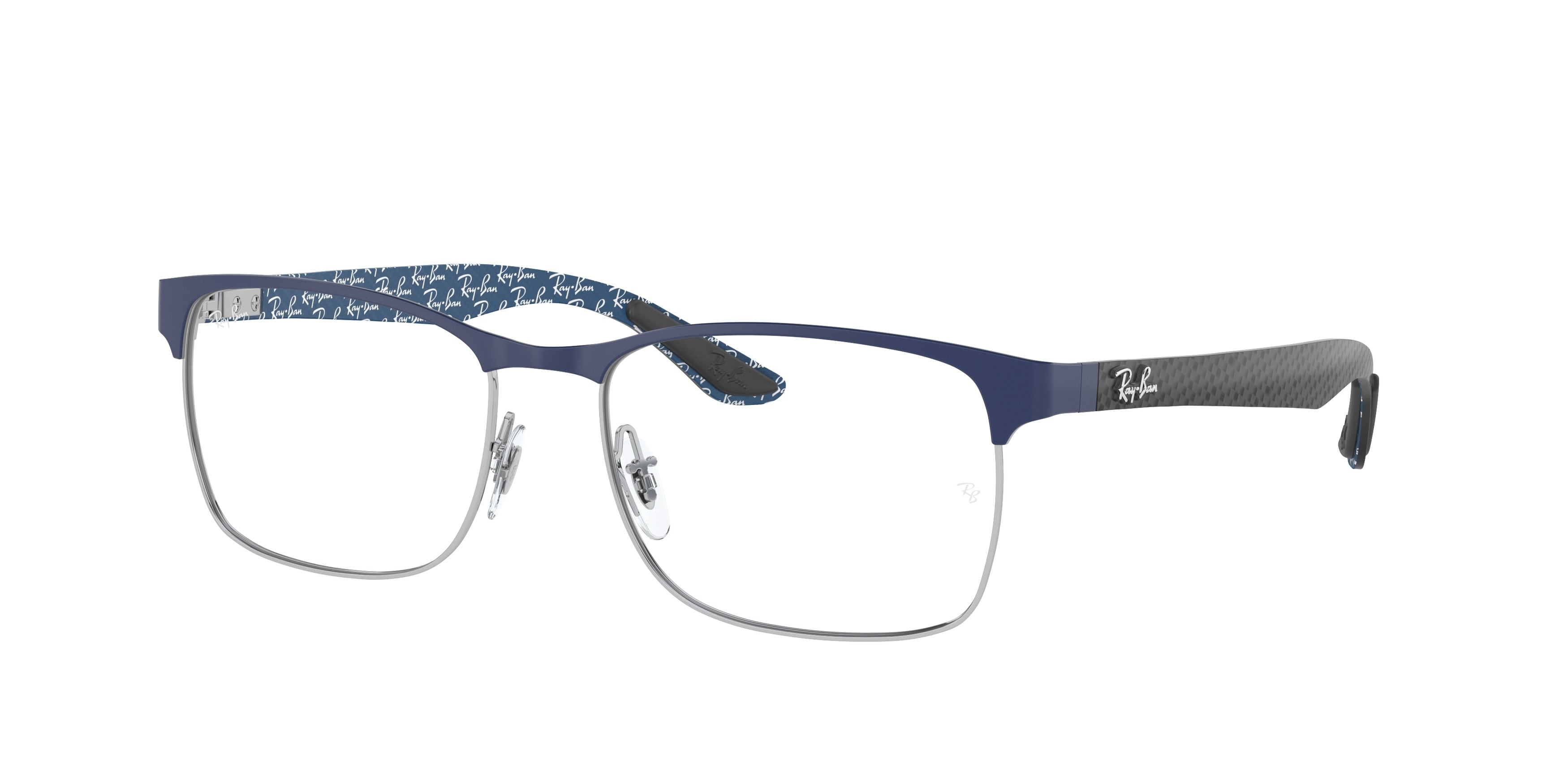 Ray-Ban Optical RX8416 Square Eyeglasses  3016-Blue 55-145-17 - Color Map Blue