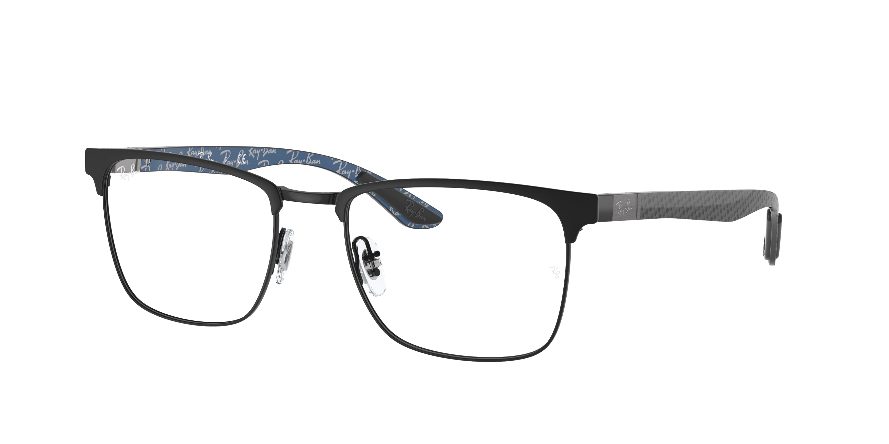 Ray-Ban Optical RX8421 Square Eyeglasses  2904-Black 54-145-19 - Color Map Black