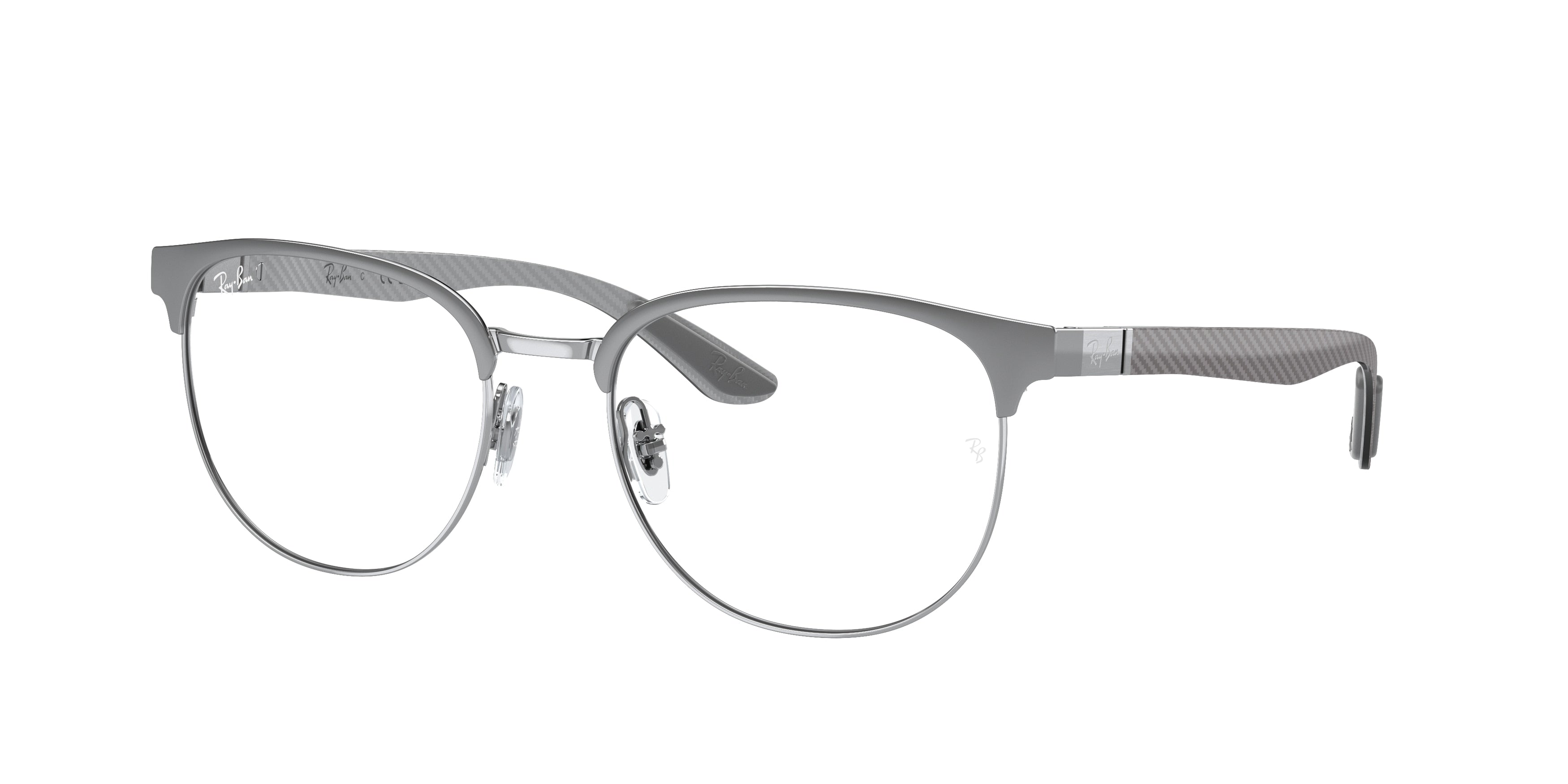 Ray-Ban Optical RX8422 Irregular Eyeglasses  3125-Grey On Silver 54-145-19 - Color Map Grey