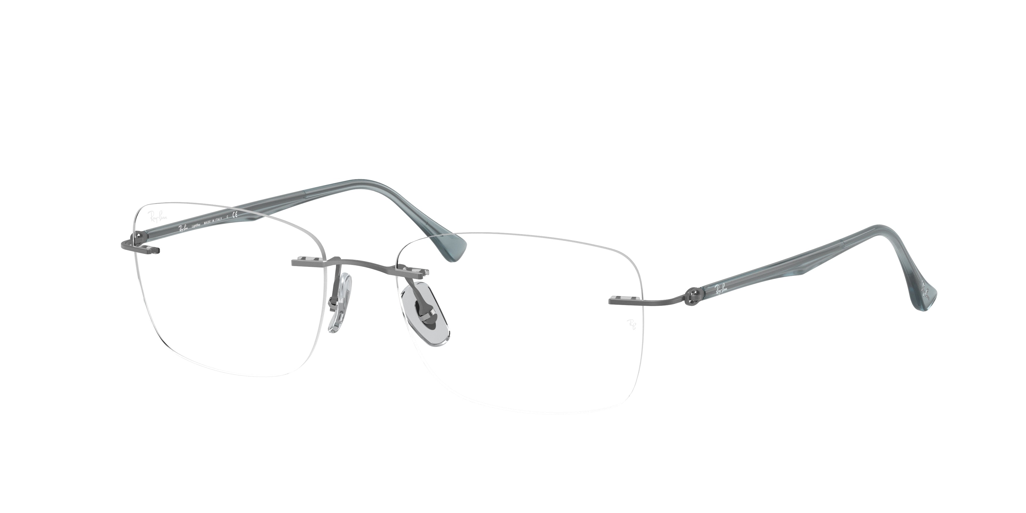 Ray-Ban Optical RX8725 Rectangle Eyeglasses  1028-Gunmetal 54-140-17 - Color Map Grey