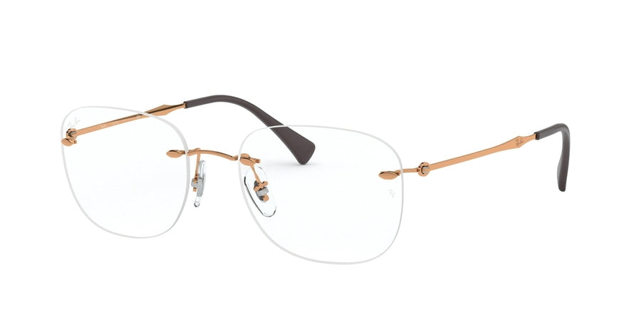 Ray-Ban Optical RX8748 Square Eyeglasses  1131-LIGHT BROWN 52-18-140 - Color Map bronze/copper