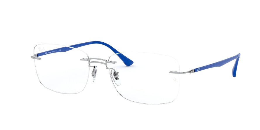 Ray-Ban Optical RX8750 Square Eyeglasses  1193-SILVER 56-17-140 - Color Map silver