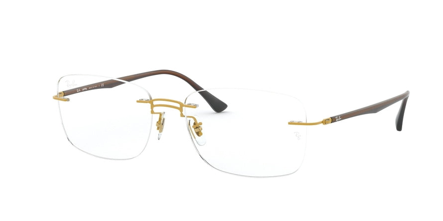 Ray-Ban Optical RX8750 Square Eyeglasses  1194-GOLD 56-17-140 - Color Map gold