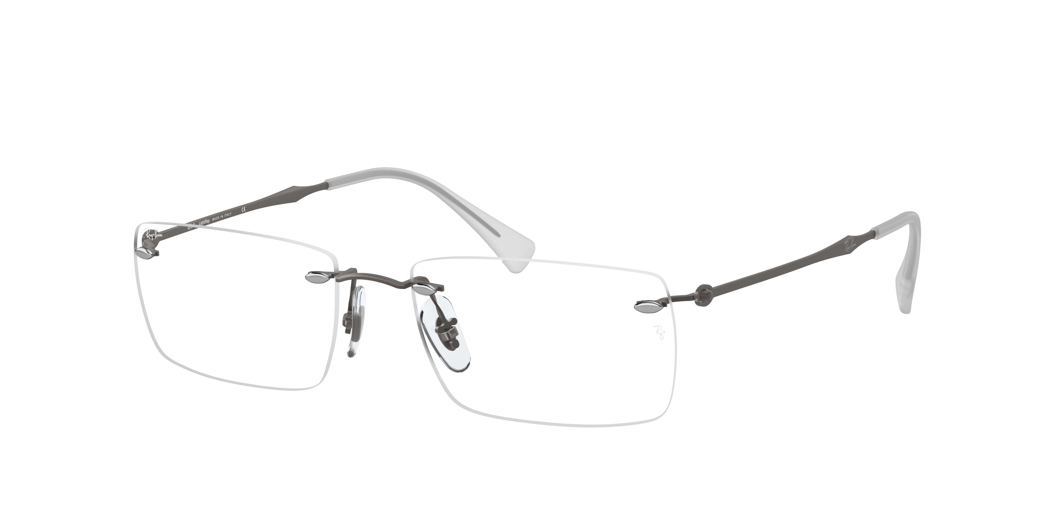 Ray-Ban Optical RX8755 Square Eyeglasses  1000-Gunmetal 56-140-17 - Color Map Grey