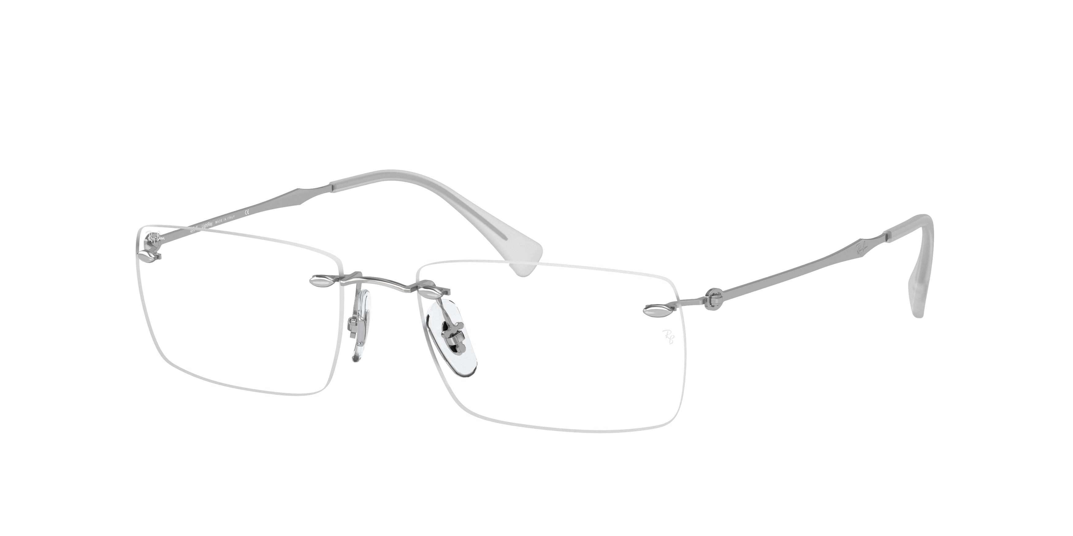 Ray-Ban Optical RX8755 Square Eyeglasses  1002-Silver 56-140-17 - Color Map Silver