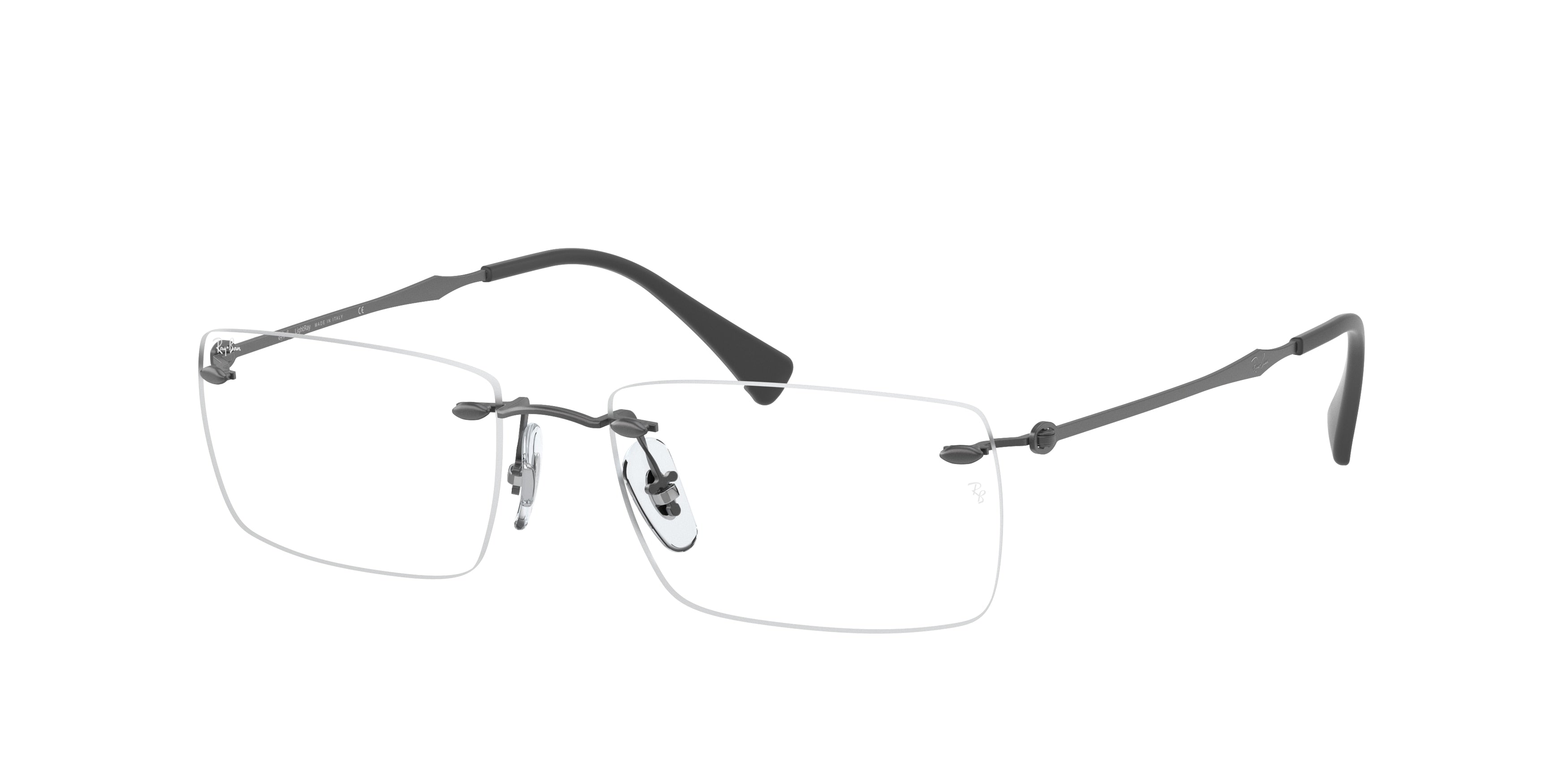 Ray-Ban Optical RX8755 Square Eyeglasses  1128-Gunmetal 56-140-17 - Color Map Grey