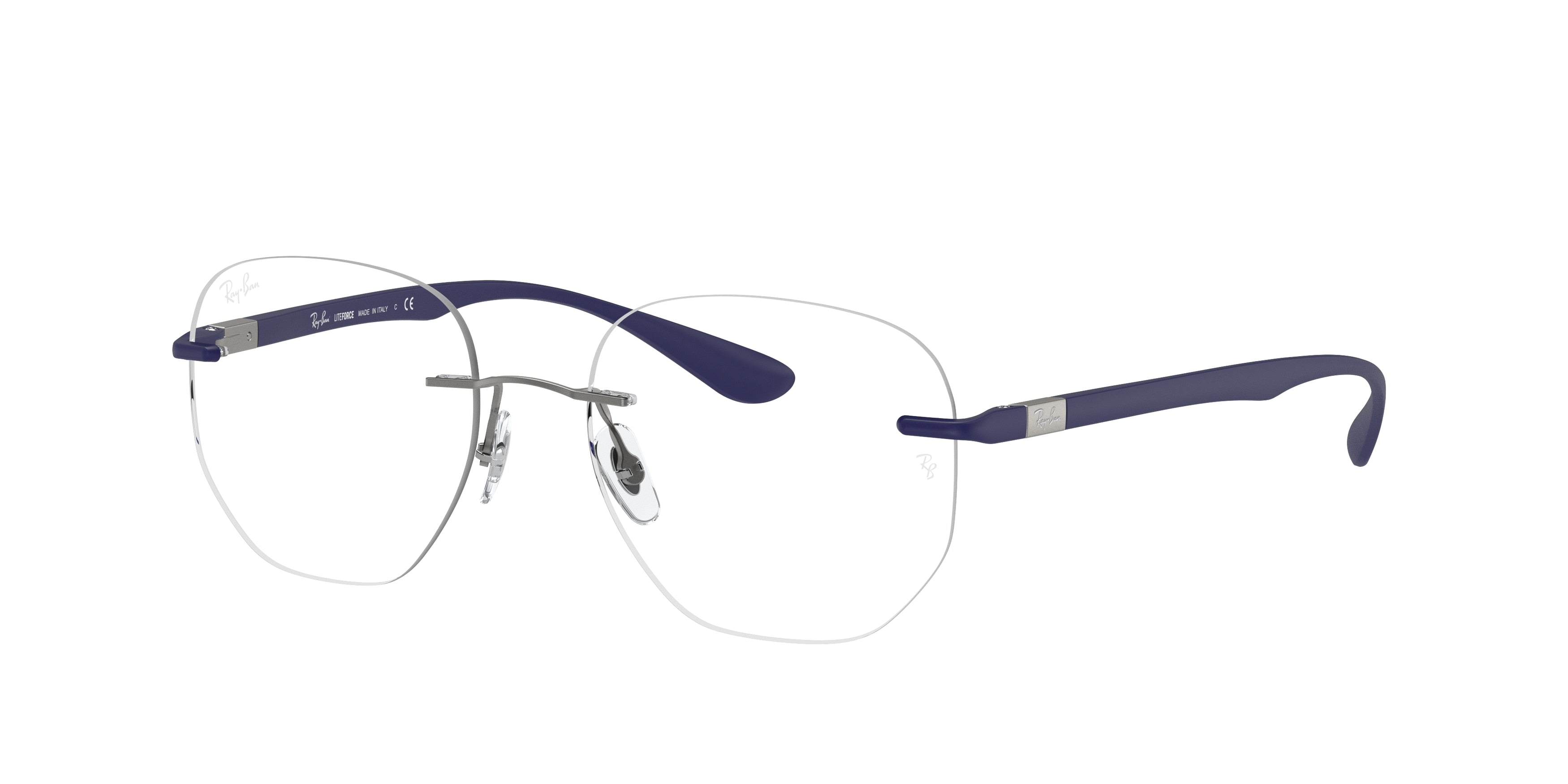 Ray-Ban Optical RX8766 Irregular Eyeglasses  1216-Silver 51-145-17 - Color Map Silver