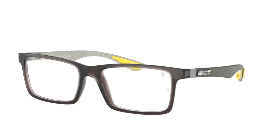 Ray-Ban Optical FERRARI RX8901M Square Eyeglasses  F636-TRANSPARENT GREY 55-17-145 - Color Map grey