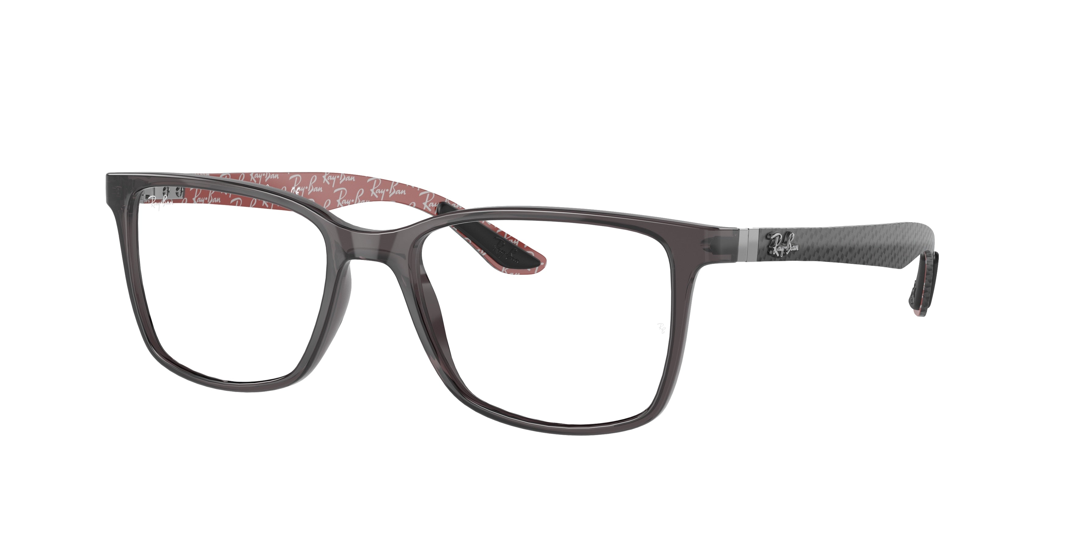 Ray-Ban Optical RX8905 Square Eyeglasses  5845-Transparent Grey 55-145-18 - Color Map Grey