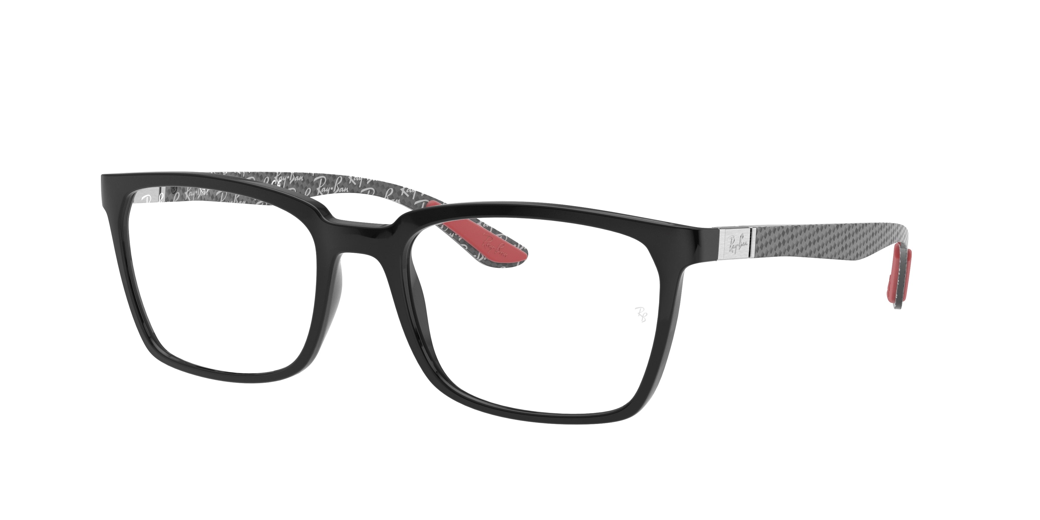 Ray-Ban Optical RX8906 Rectangle Eyeglasses  2000-Black 54-145-19 - Color Map Black