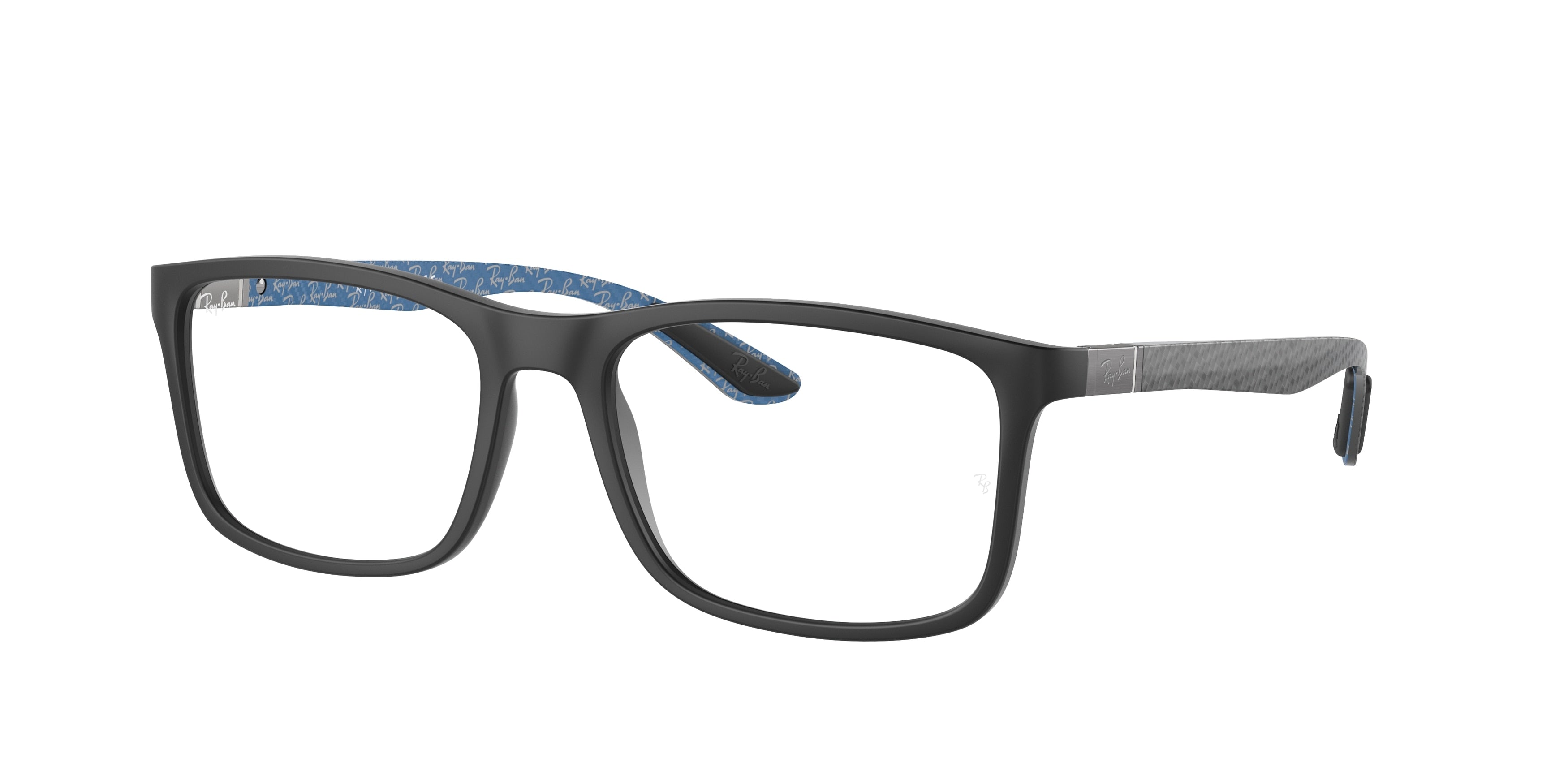Ray-Ban Optical RX8908 Rectangle Eyeglasses  5196-Black 55-145-18 - Color Map Black