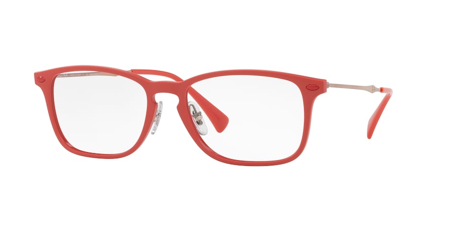 Ray-Ban Optical RX8953 Square Eyeglasses  5758-LIGHT RED GRAPHENE 56-17-145 - Color Map red
