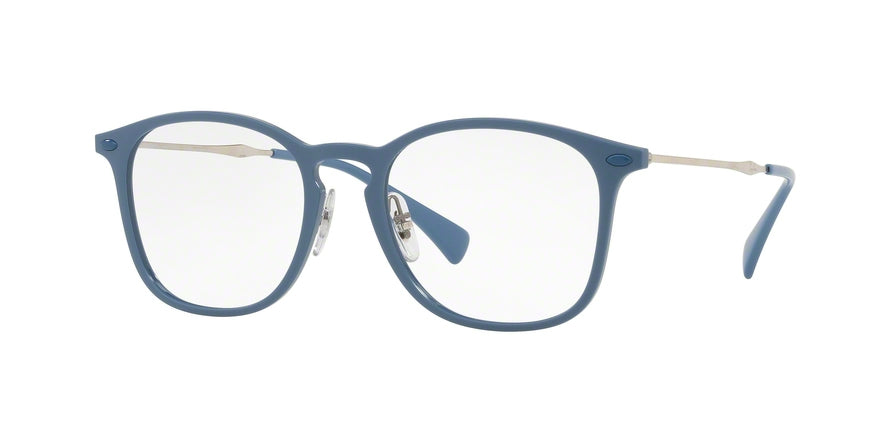 Ray-Ban Optical RX8954 Square Eyeglasses  5756-LIGHT BLUE TRASPARENT 50-18-140 - Color Map light blue