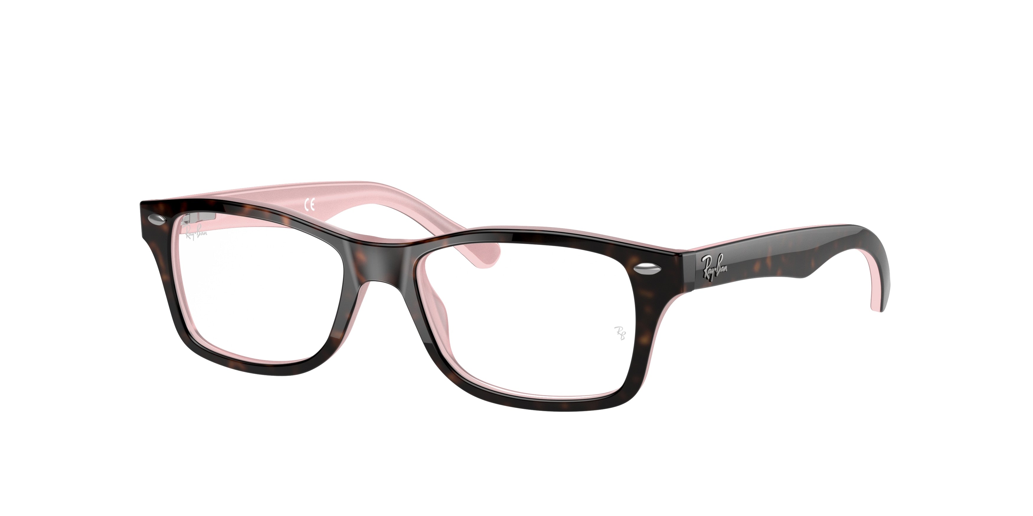 Ray-Ban Junior Vista RY1531 Square Eyeglasses  3580-Havana 48-130-16 - Color Map Tortoise