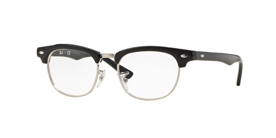 Ray-Ban Junior Vista RY1548 Square Eyeglasses  3542-SHINY BLACK 45-16-125 - Color Map black