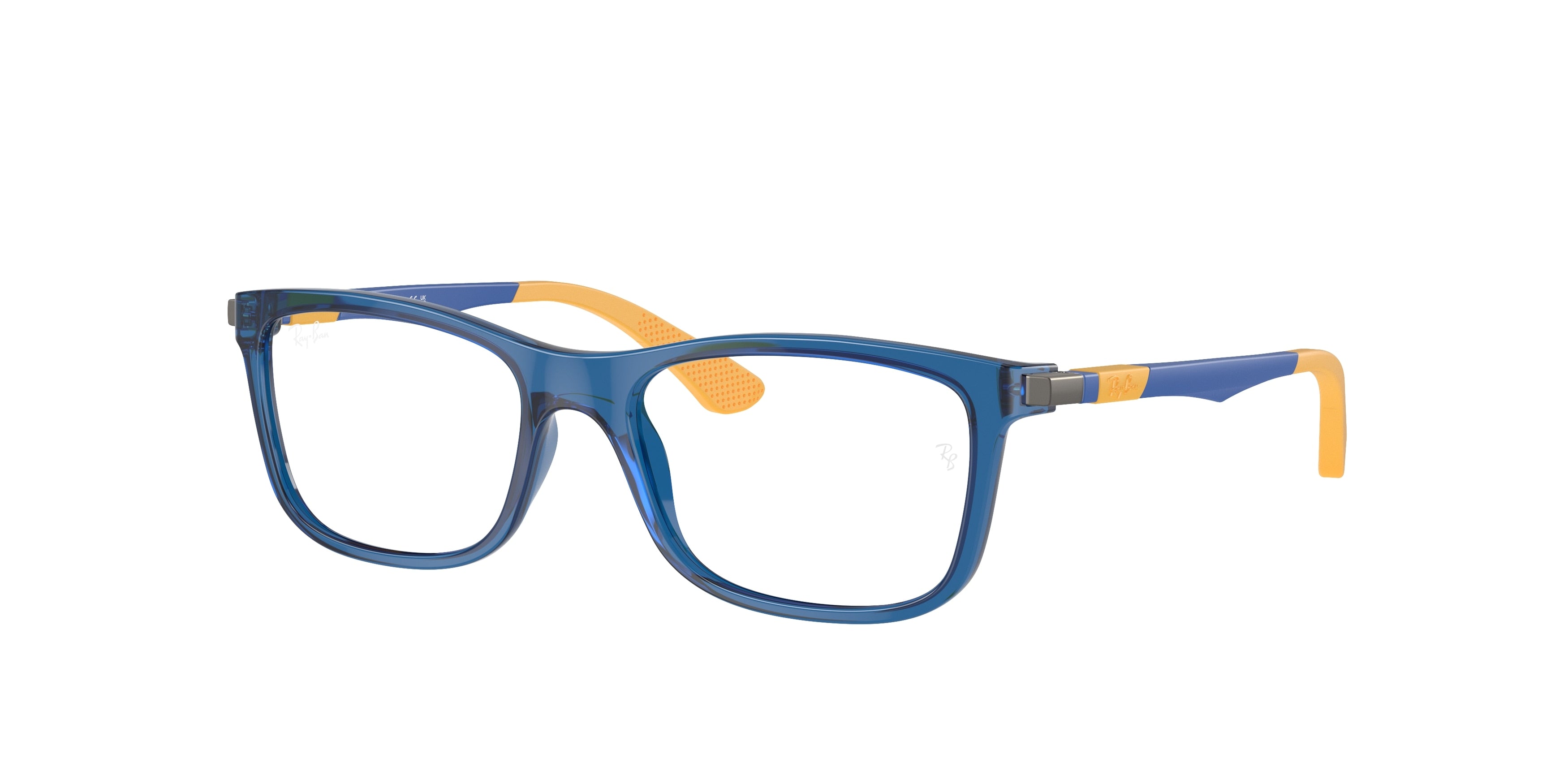 Ray-Ban Junior Vista RY1549 Square Eyeglasses  3940-Transparent Blue 50-130-16 - Color Map Blue