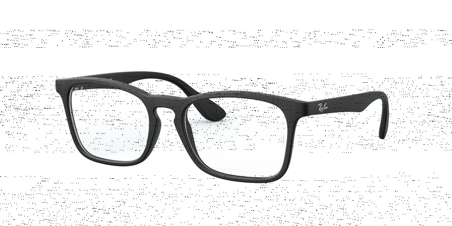 Ray-Ban Junior Vista RY1553 Square Eyeglasses  3615-RUBBER BLACK 48-16-130 - Color Map black