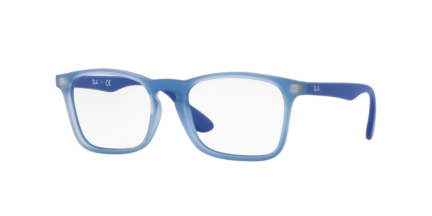 Ray-Ban Junior Vista RY1553 Square Eyeglasses  3668-RUBBER ELETTRIC BLUE 48-16-130 - Color Map blue