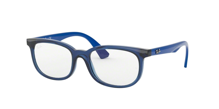Ray-Ban Junior Vista RY1584 Square Eyeglasses  3686-TRANSPARENT BLUE 48-16-125 - Color Map blue