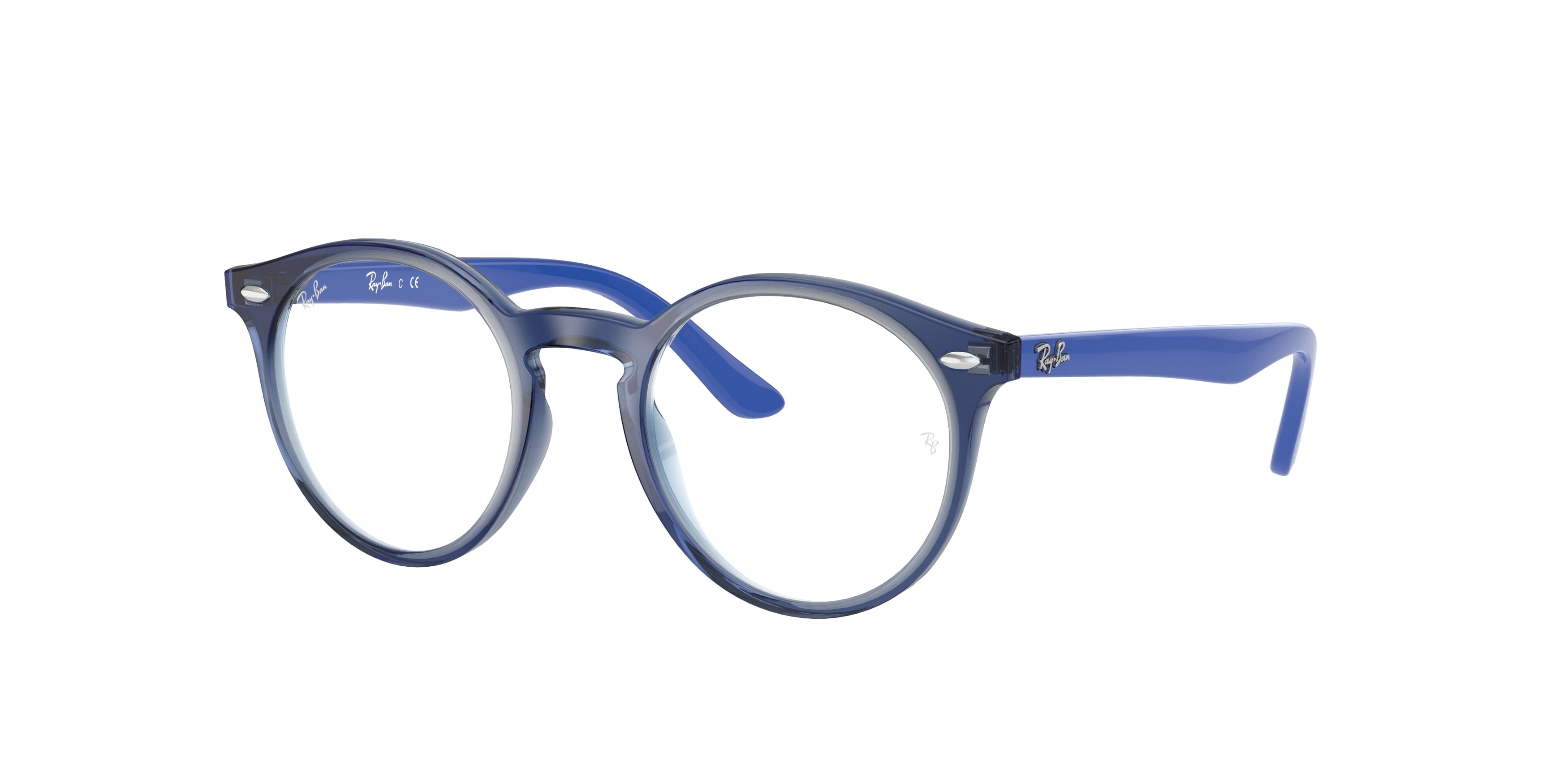 Ray-Ban Junior Vista RY1594 Phantos Eyeglasses  3811-Transparent Blue 46-130-19 - Color Map Blue