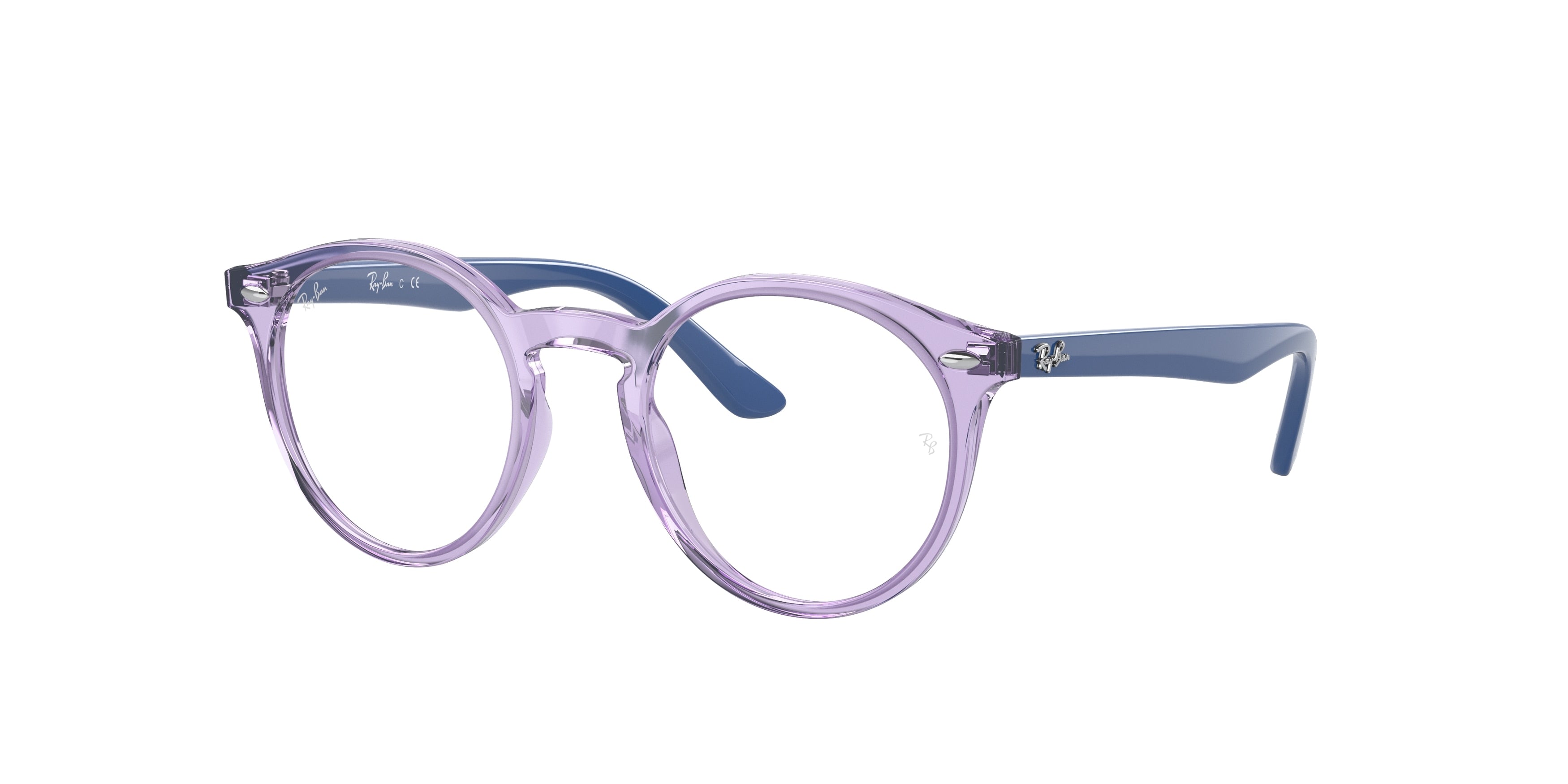 Ray-Ban Junior Vista RY1594 Phantos Eyeglasses  3885-Transparent Violet 44-130-19 - Color Map Violet