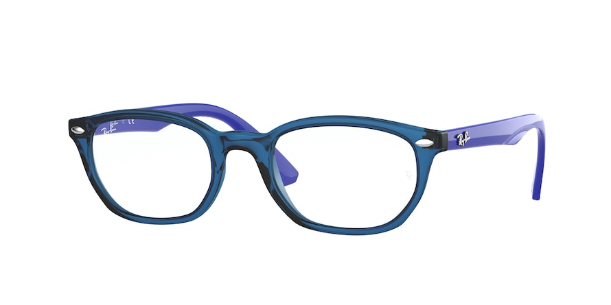 Ray-Ban Junior Vista RY1599 Pillow Eyeglasses  3811-TRANSPARENT BLUE 48-18-130 - Color Map blue