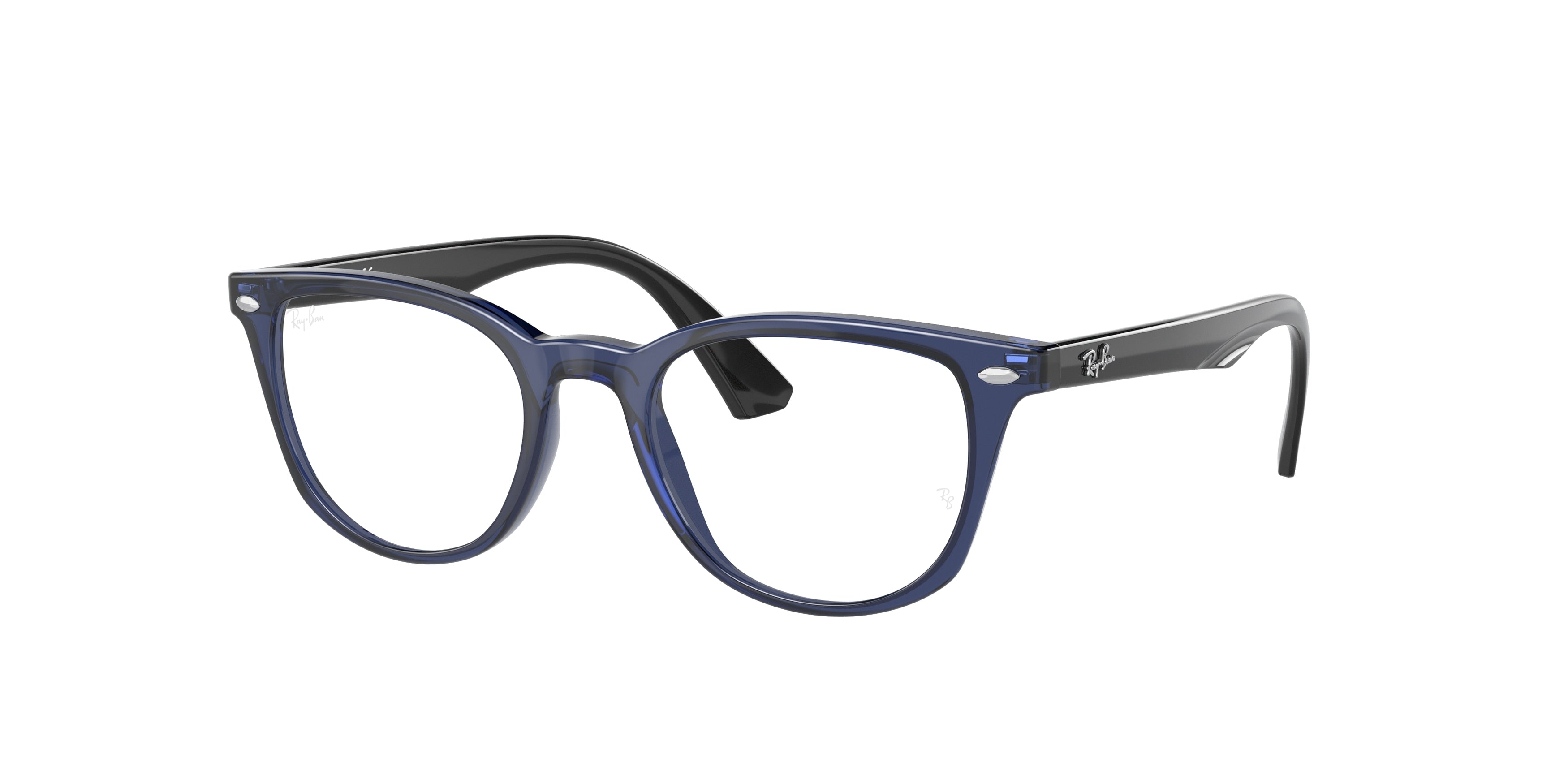 Ray-Ban Junior Vista RY1601 Square Eyeglasses  3865-Transparent Blue 48-130-18 - Color Map Blue