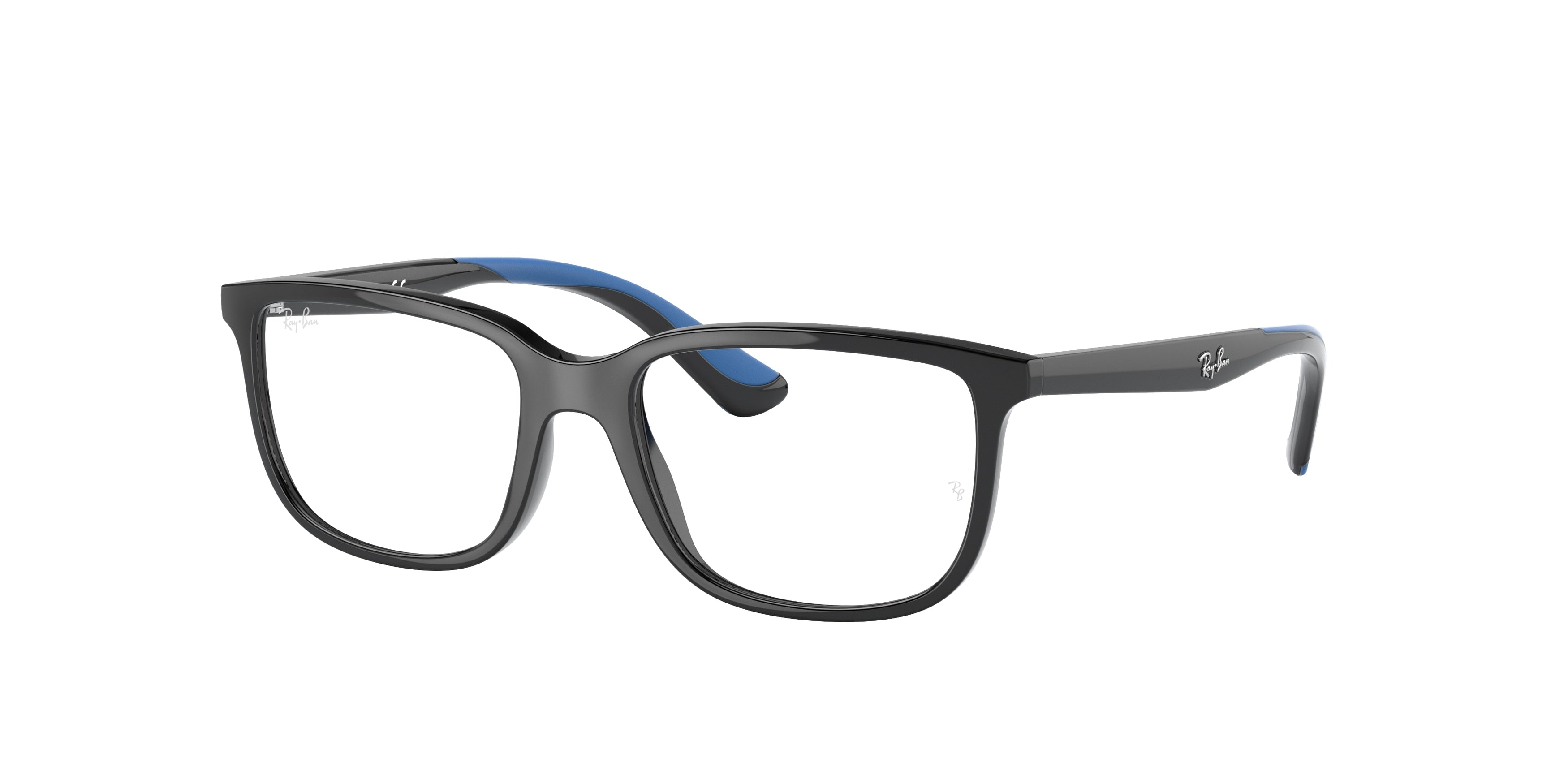 Ray-Ban Junior Vista RY1605 Rectangle Eyeglasses  3862-Black 49-130-16 - Color Map Black