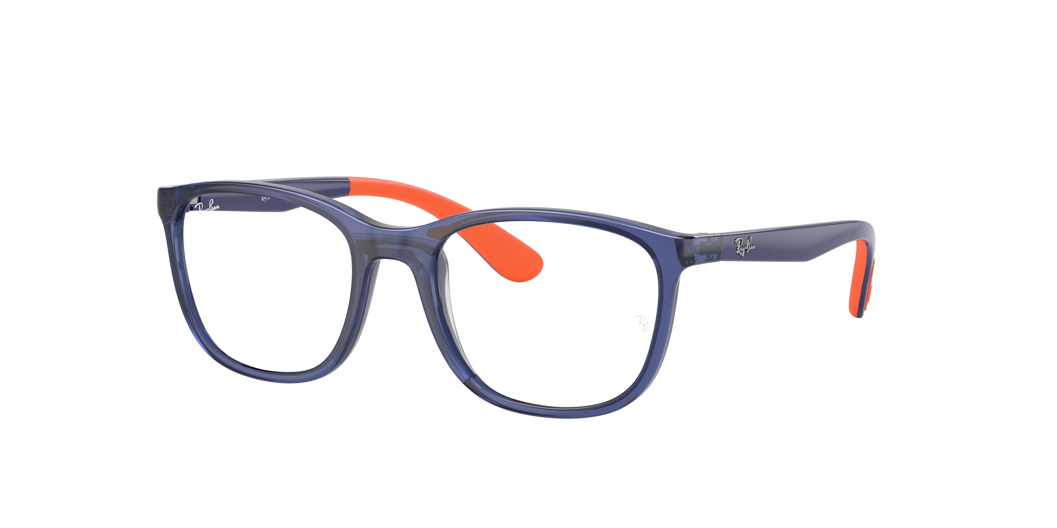Ray-Ban Junior Vista RY1620 Pillow Eyeglasses  3775-Blue On Orange 48-130-17 - Color Map Blue