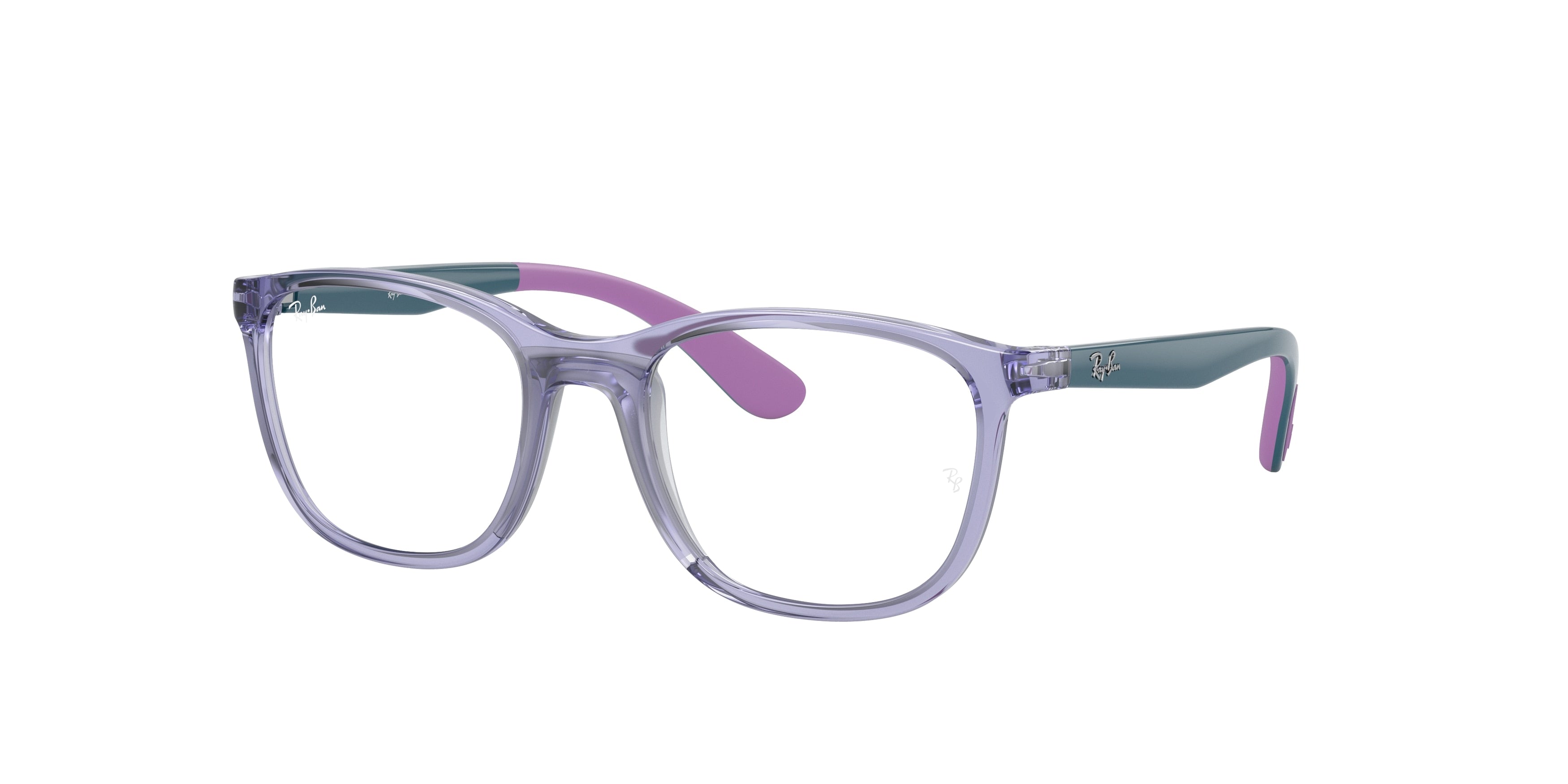 Ray-Ban Junior Vista RY1620 Pillow Eyeglasses  3906-Transparent Violet 48-130-17 - Color Map Violet