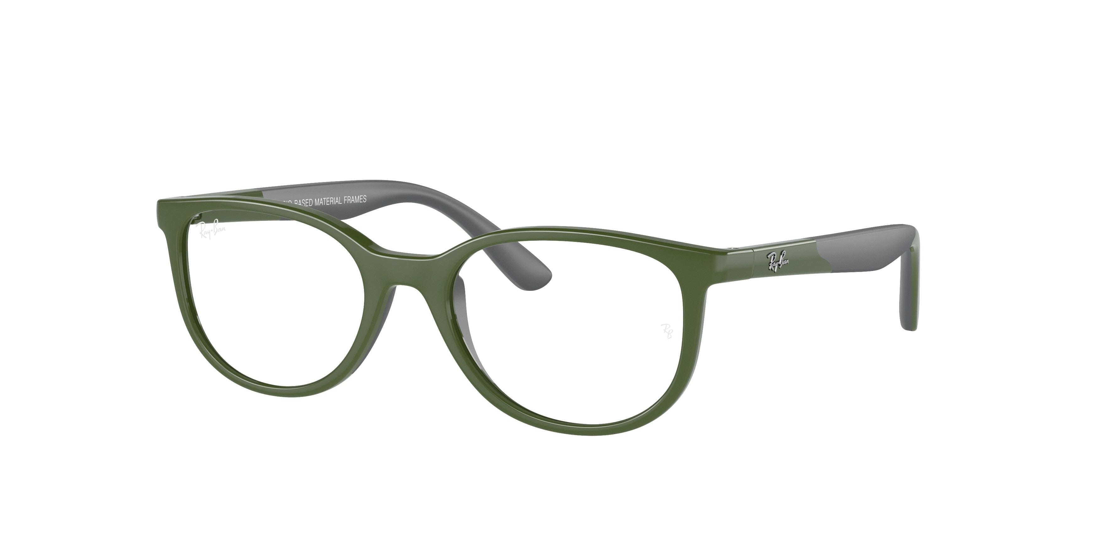 Ray-Ban Junior Vista RY1622 Pillow Eyeglasses  3932-Green On Grey 48-130-17 - Color Map Green