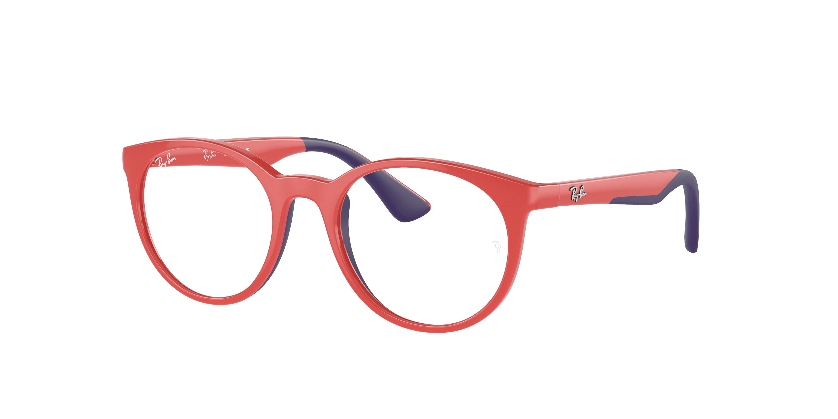 Ray-Ban Junior Vista RY1628 Phantos Eyeglasses  3953-Red On Blue 48-135-17 - Color Map Red