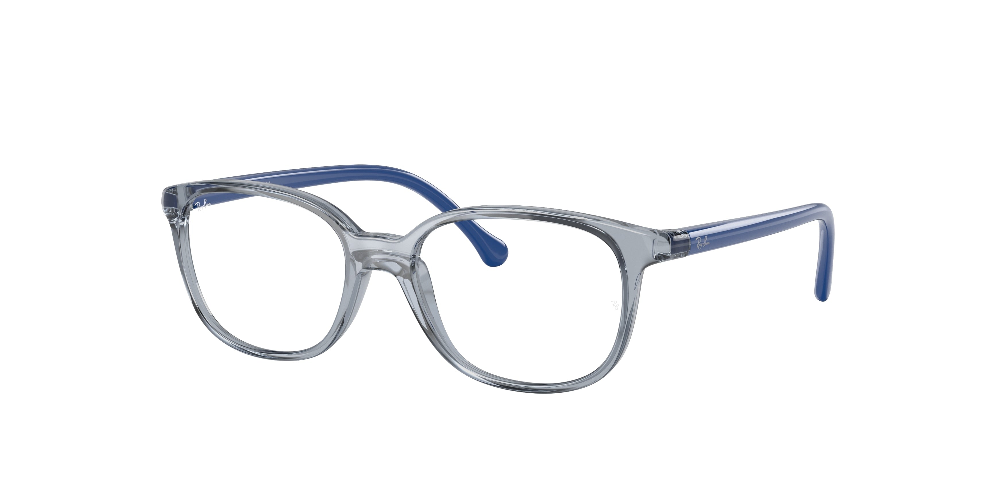 Ray-Ban Junior Vista RY1900 Pillow Eyeglasses  3897-Transparent Blue 47-125-15 - Color Map Blue