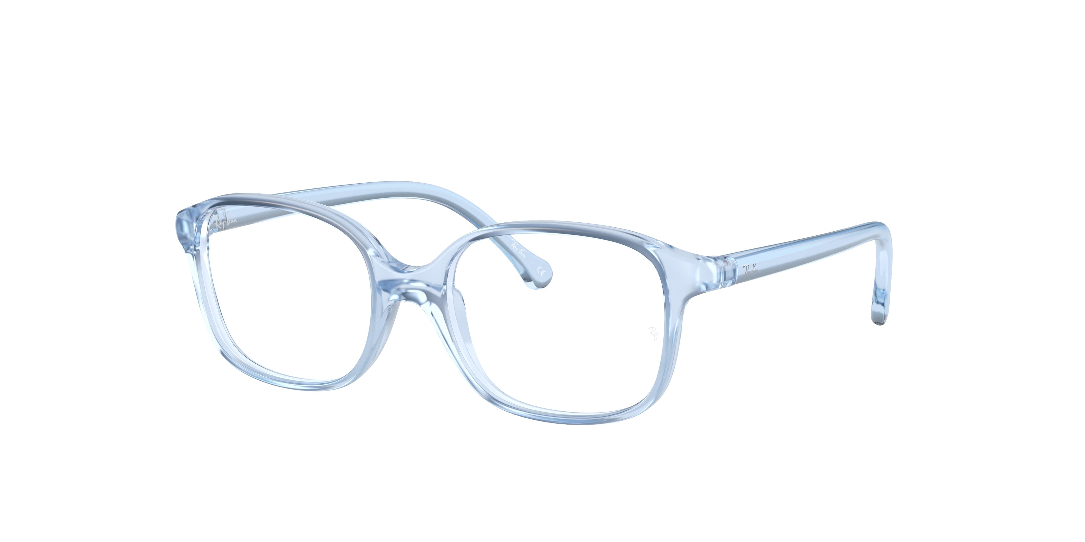 Ray-Ban Junior Vista RY1903 Square Eyeglasses  3836-Transparent Light Blue 48-125-15 - Color Map Blue