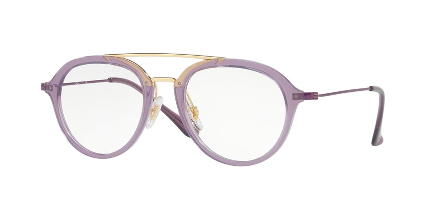 Ray-Ban Junior Vista RY9065V Square Eyeglasses  3742-TRANSPARENT VIOLET 48-18-130 - Color Map violet