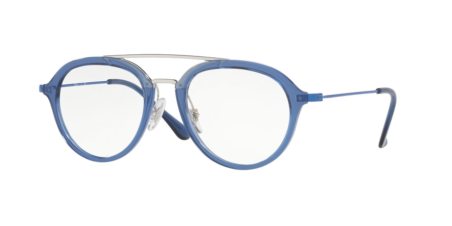 Ray-Ban Junior Vista RY9065V Square Eyeglasses  3743-TRANSPARENT BLUE 48-18-130 - Color Map blue