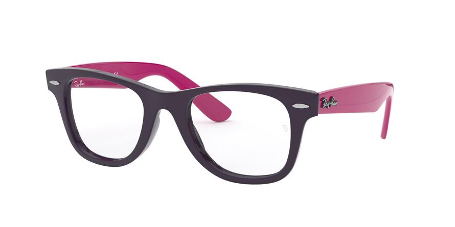 Ray-Ban Junior Vista JUNIOR WAYFARER RY9066V Square Eyeglasses  3751-VIOLET 47-20-130 - Color Map violet