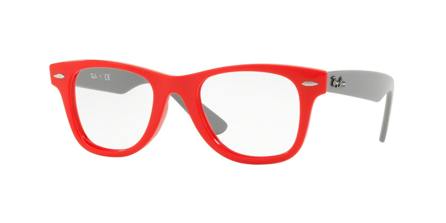 Ray-Ban Junior Vista JUNIOR WAYFARER RY9066V Square Eyeglasses  3753-CORAL 47-20-130 - Color Map red