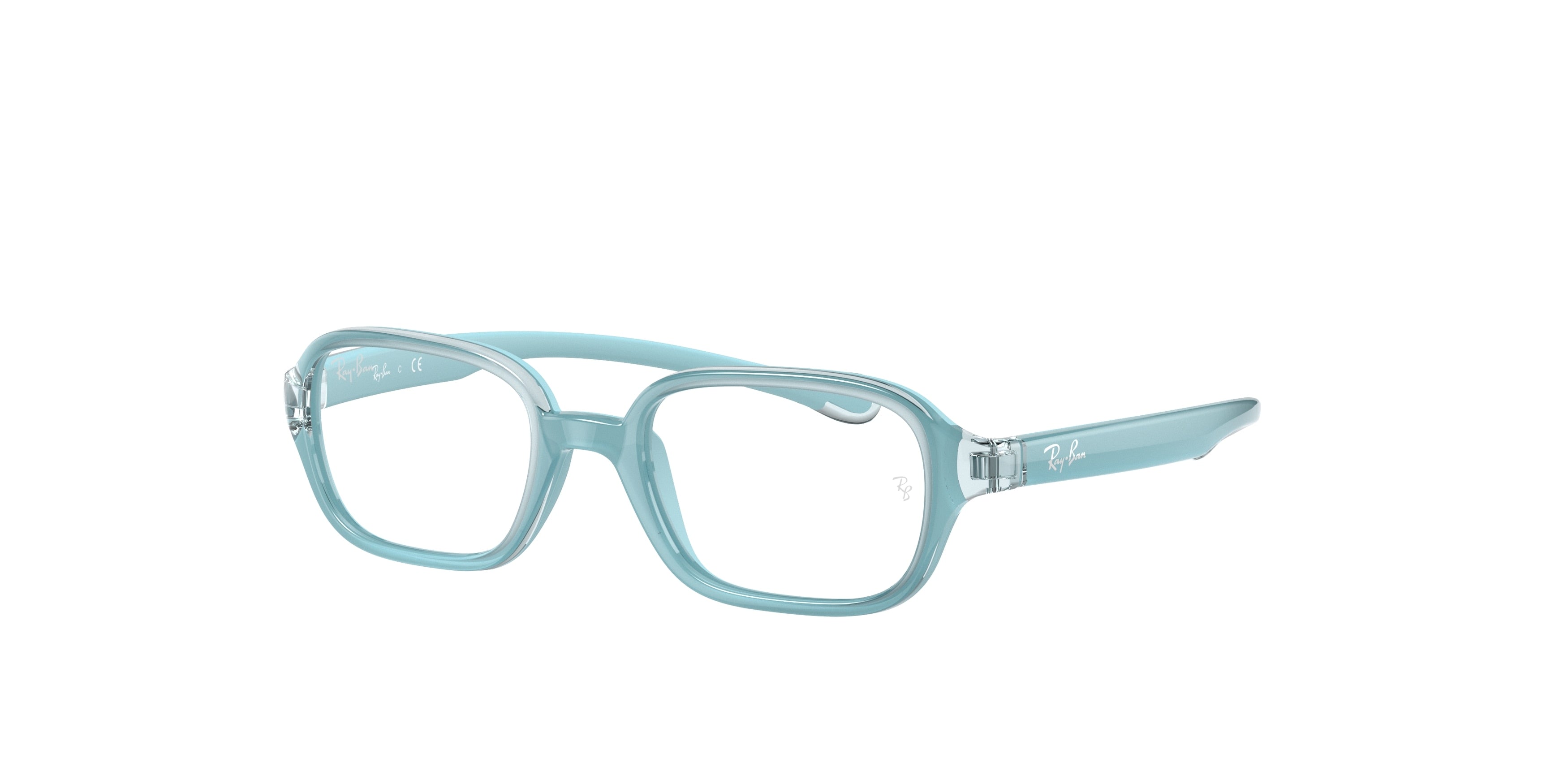 Ray-Ban Junior Vista RY9074VF Rectangle Eyeglasses  3879-Light Blue 47-140-16 - Color Map Blue